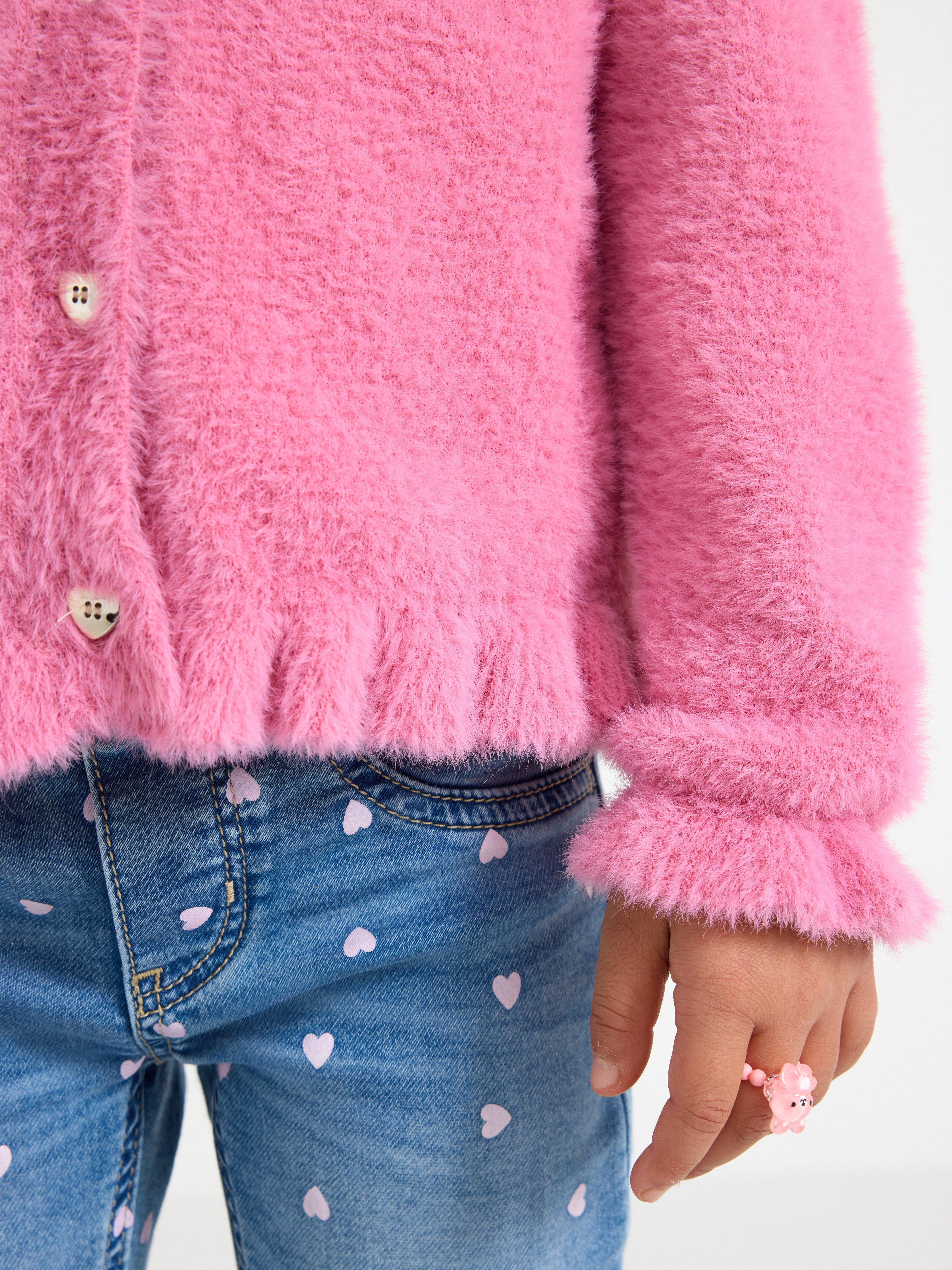 Cardigan - Barn - Rosa