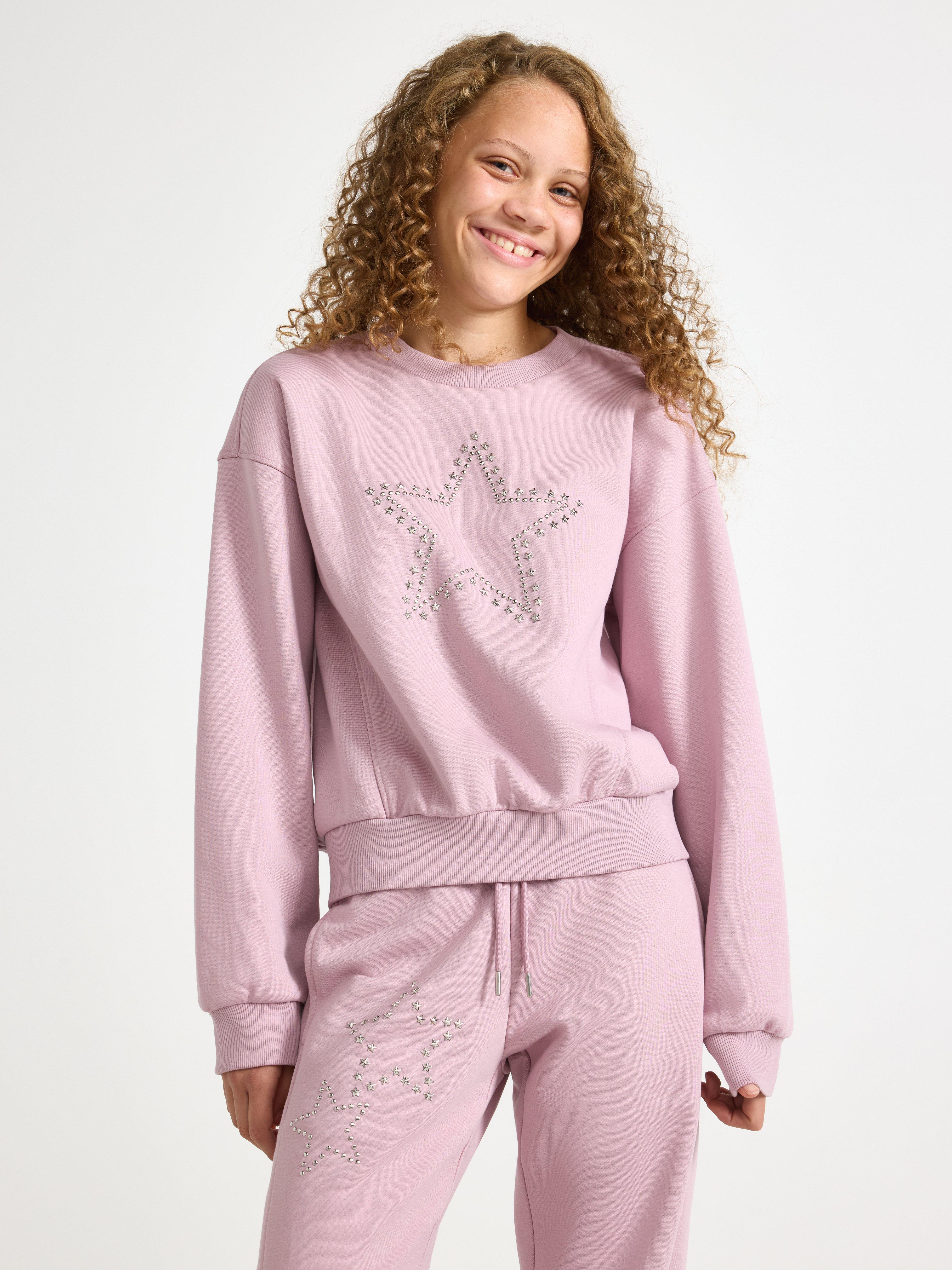 Sweatshirt - Børn - Lilla