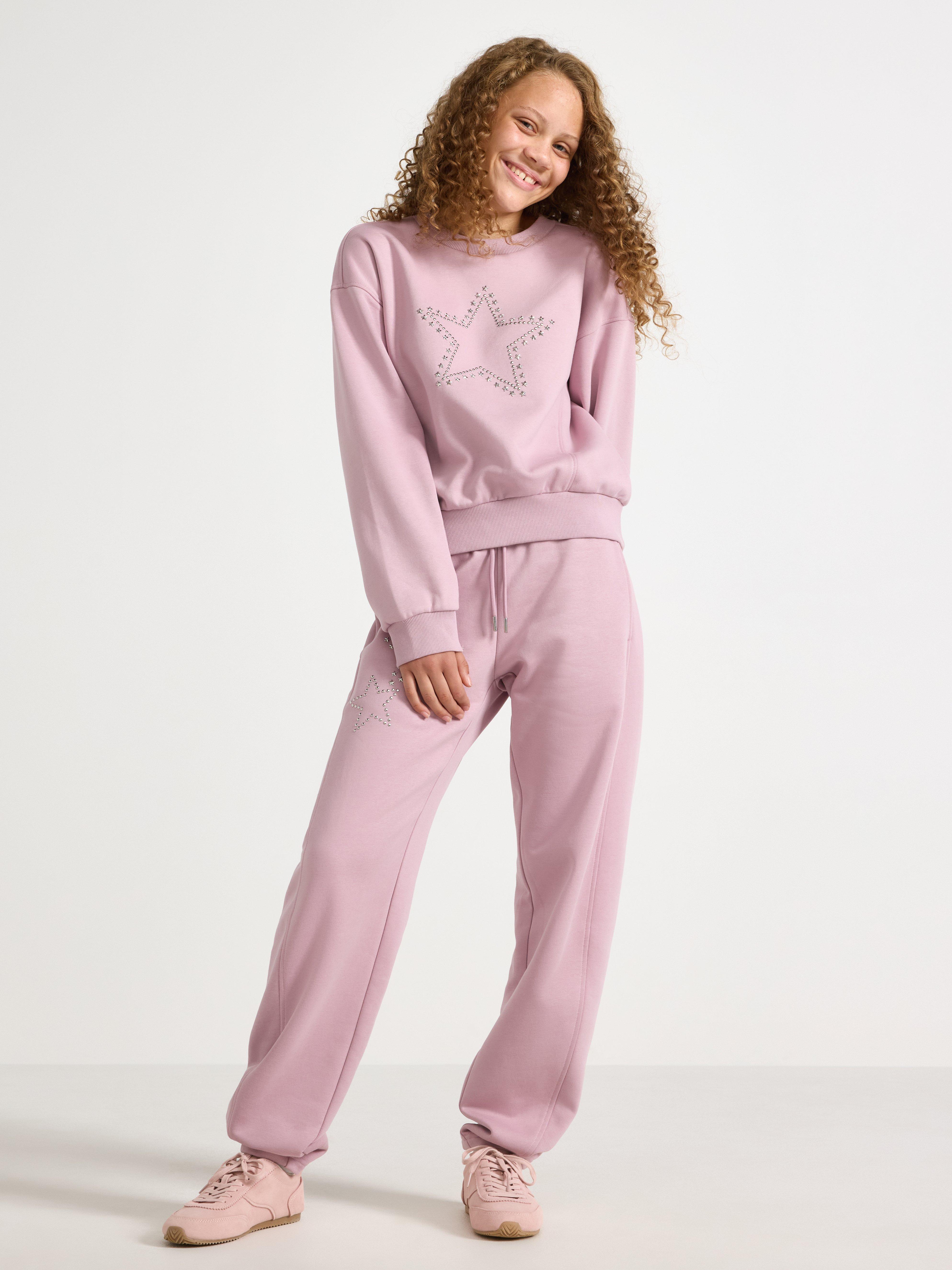 Sweatshirt - Børn - Lilla