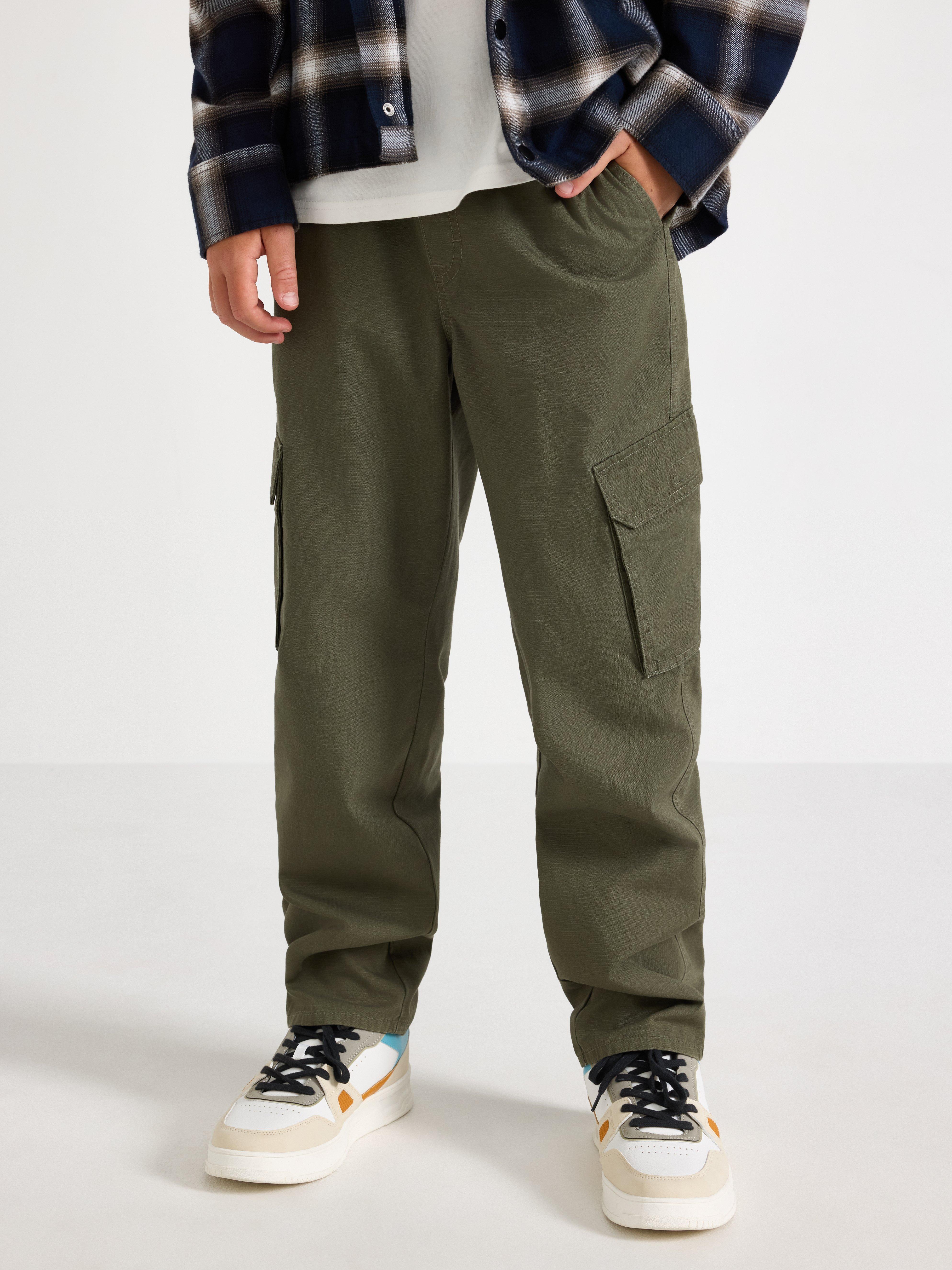 Cargo Trousers - Kids Wear - Khaki