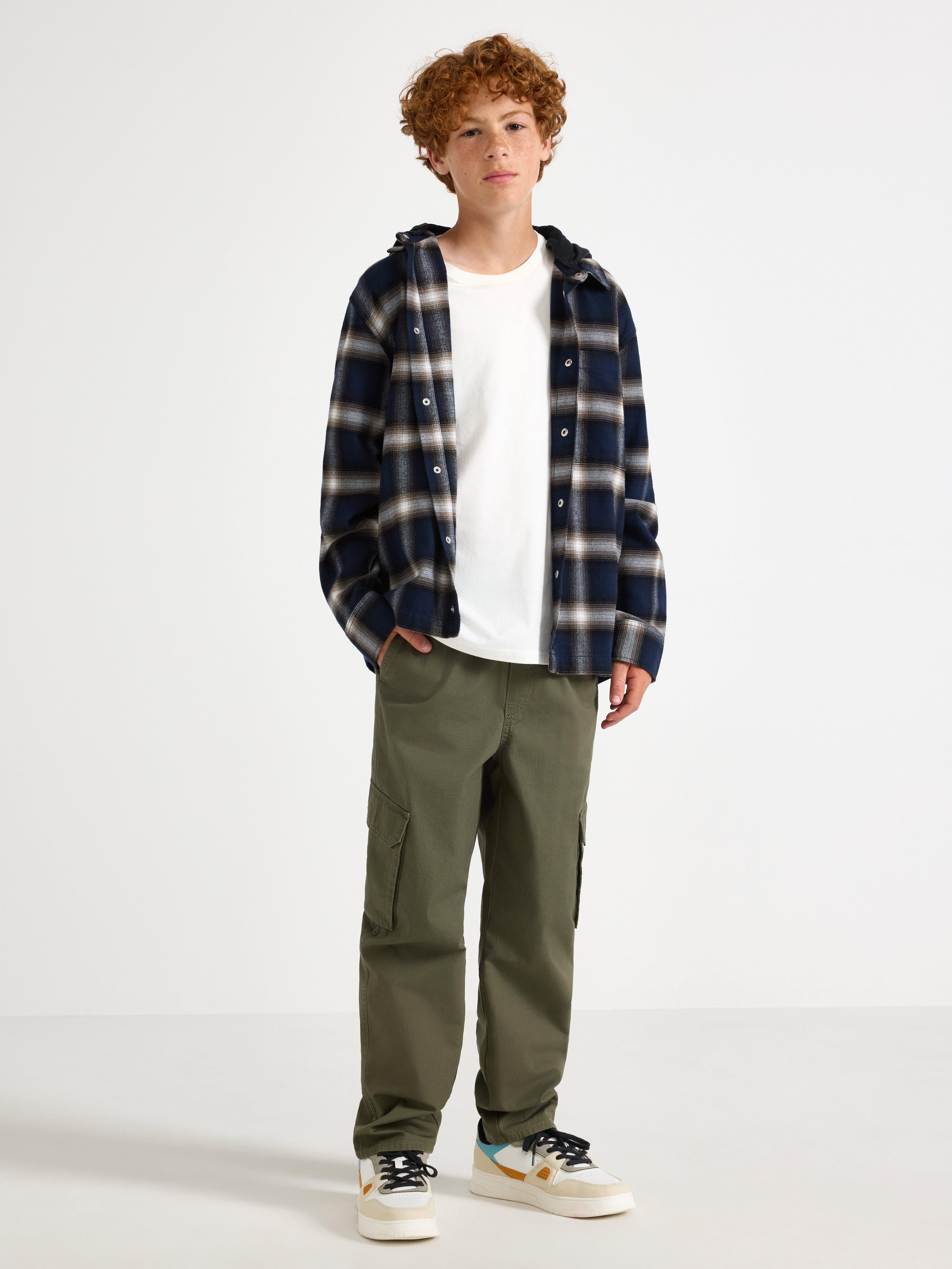 Cargo Trousers - Kids Wear - Khaki