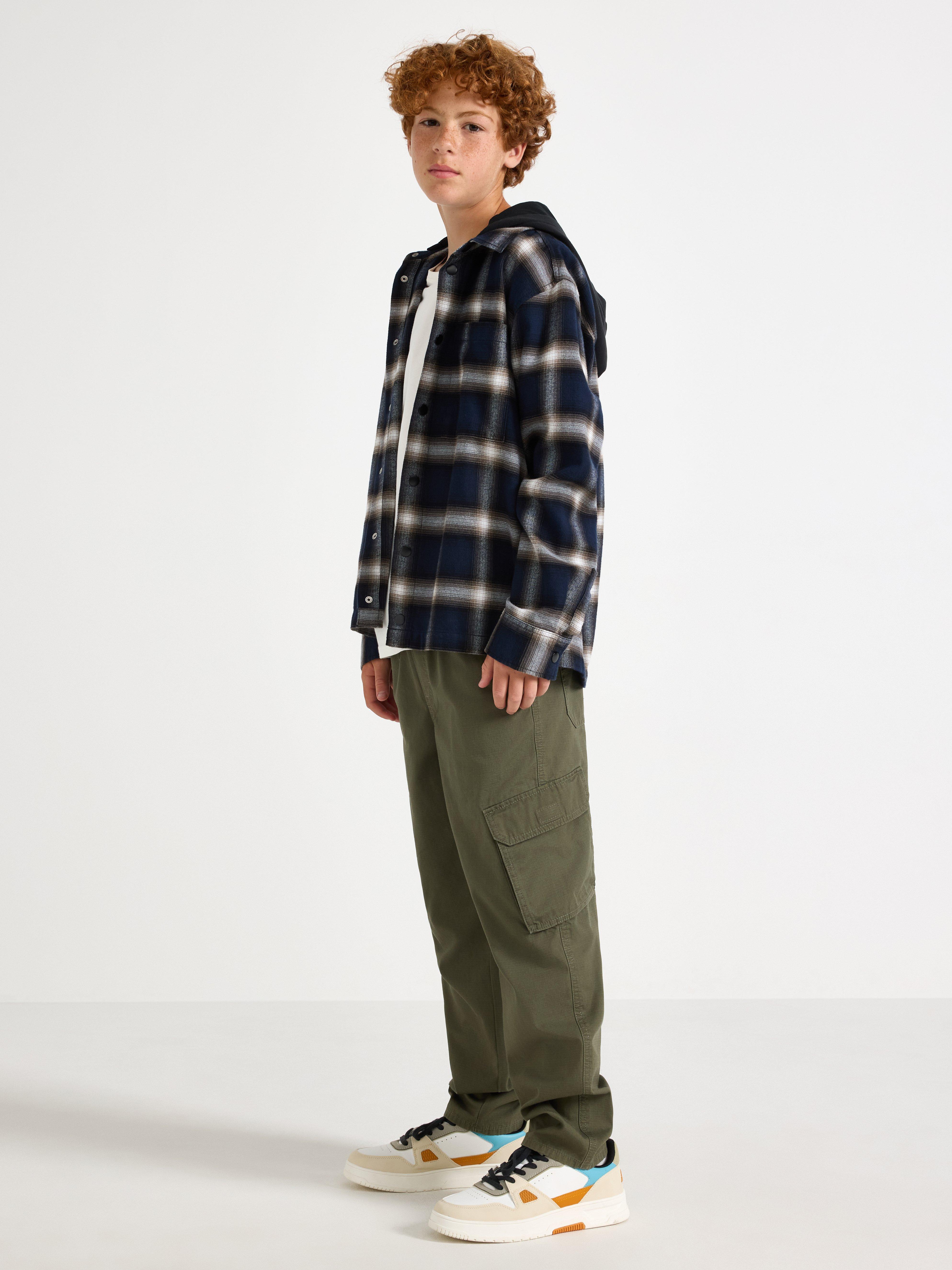Cargo Trousers - Kids Wear - Khaki