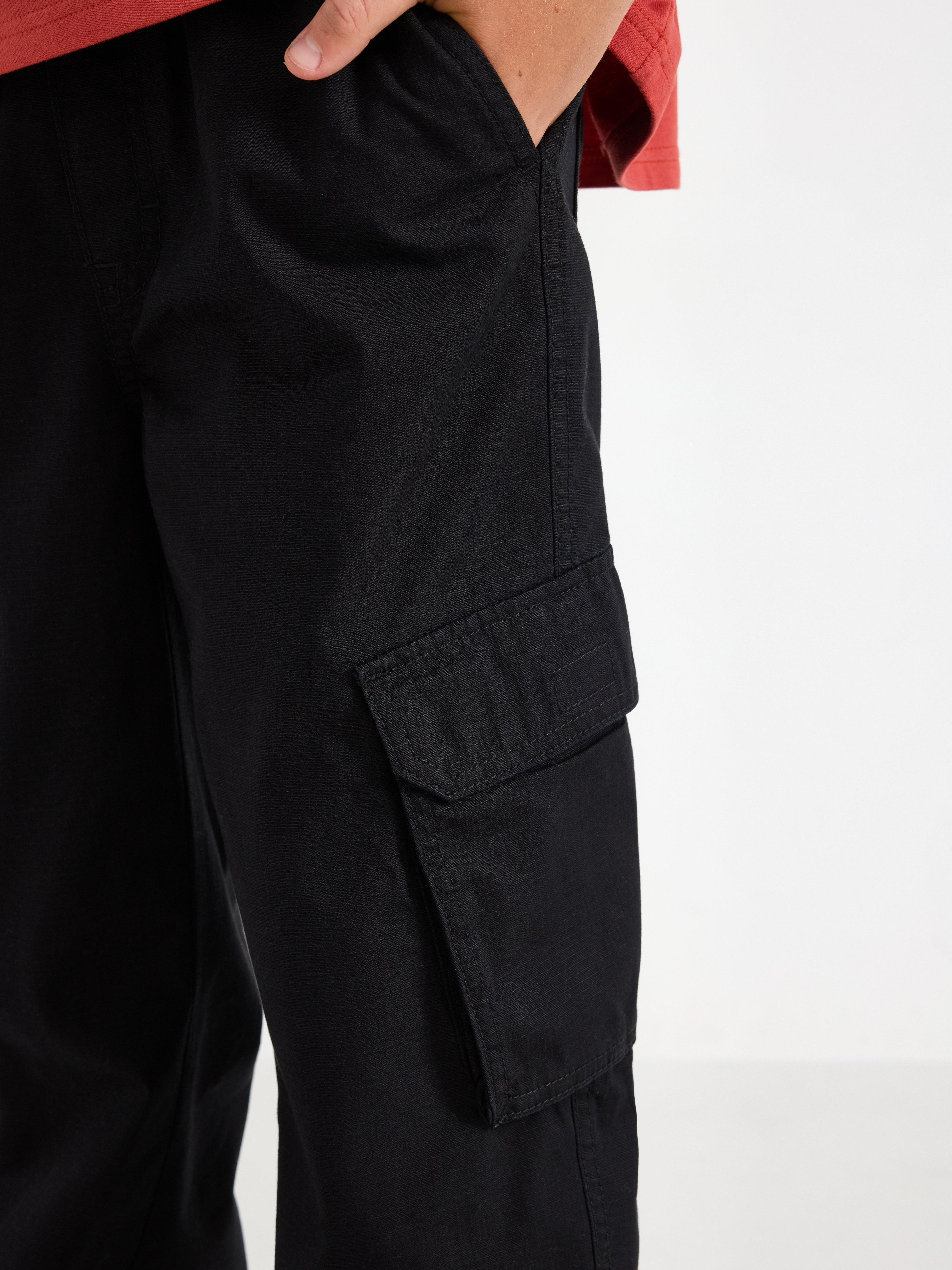 Cargo Trousers - Kids Wear - Black