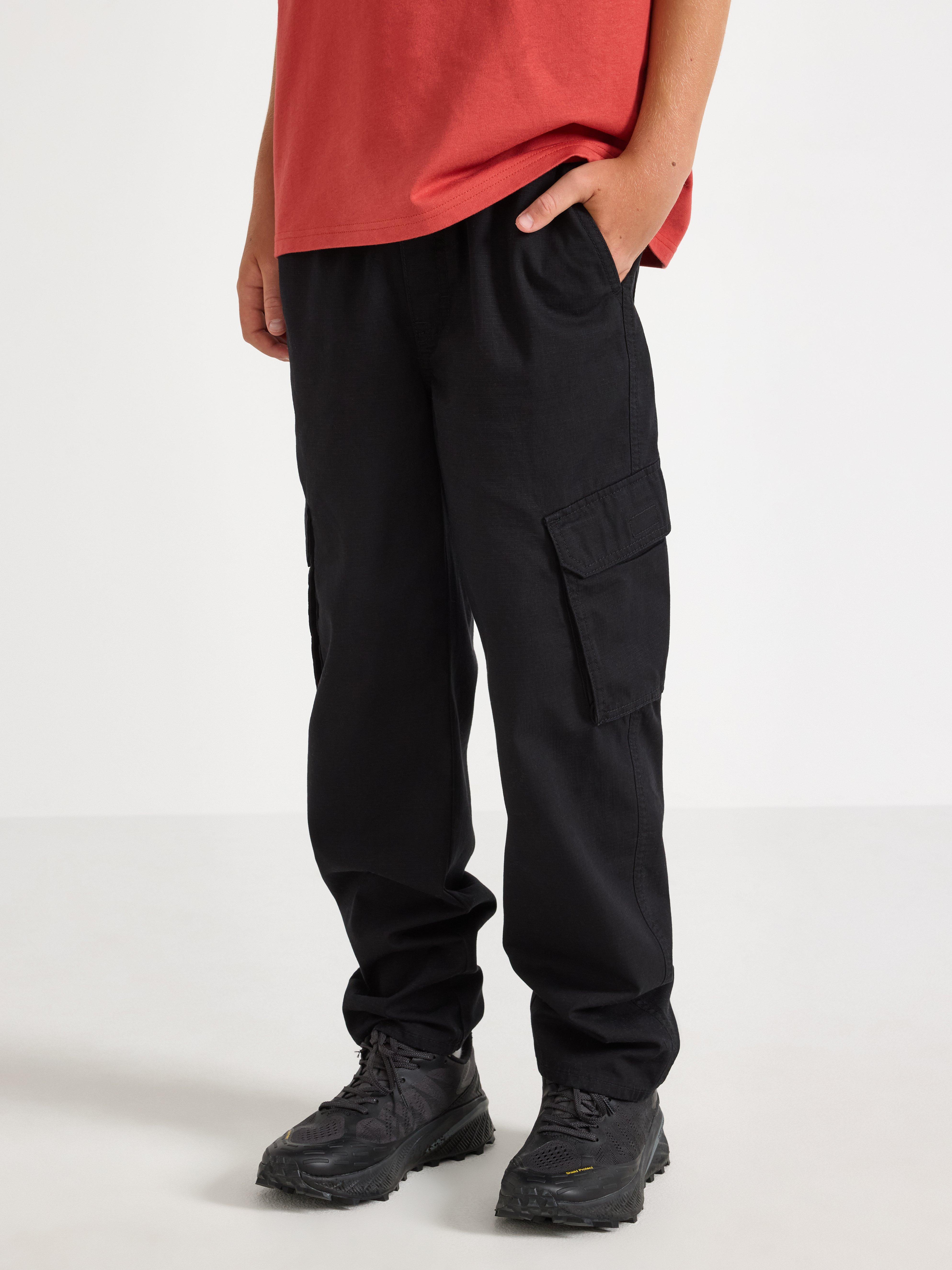 Cargo Trousers - Kids Wear - Black