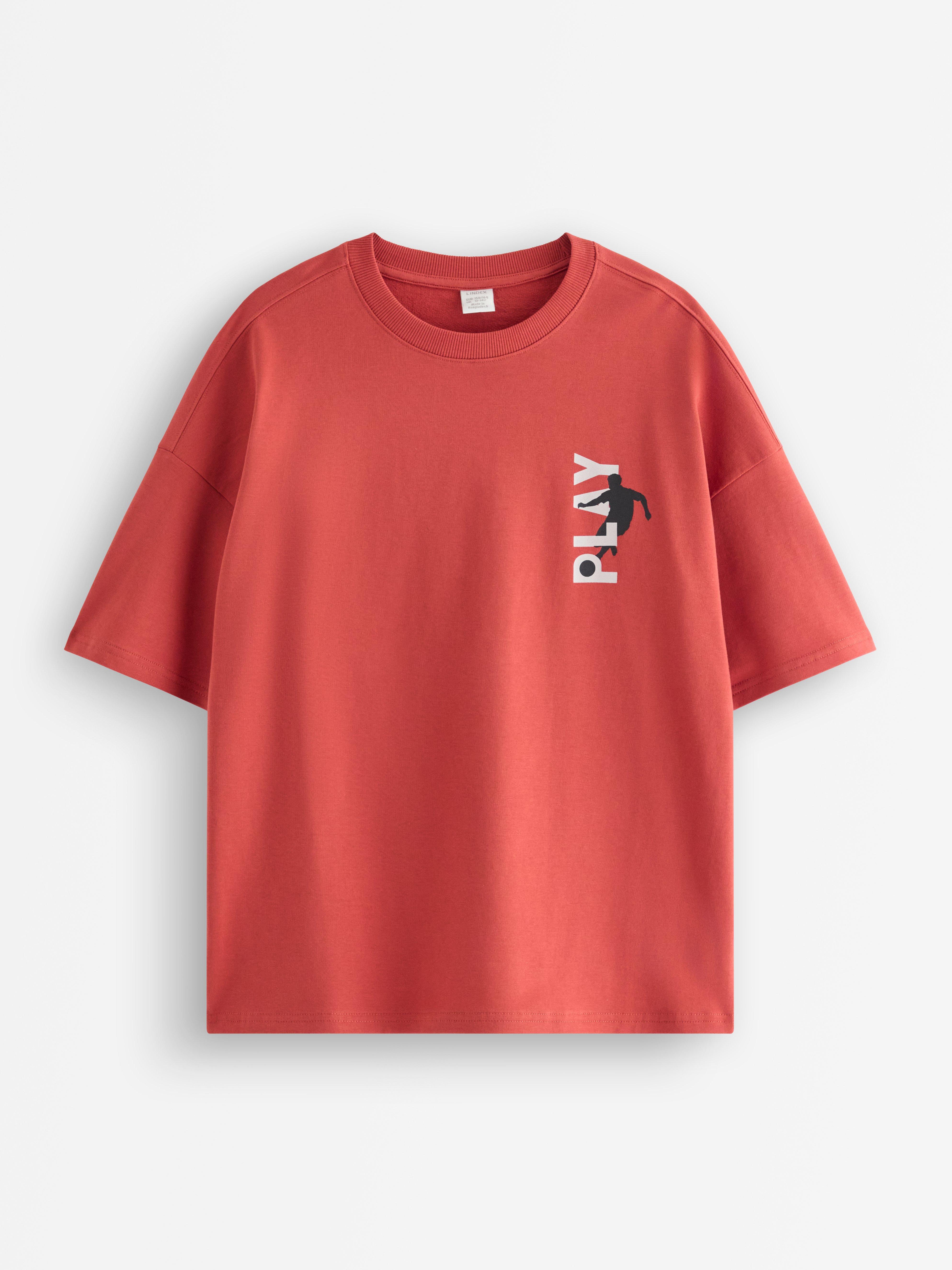T-shirt - Barn - Röd