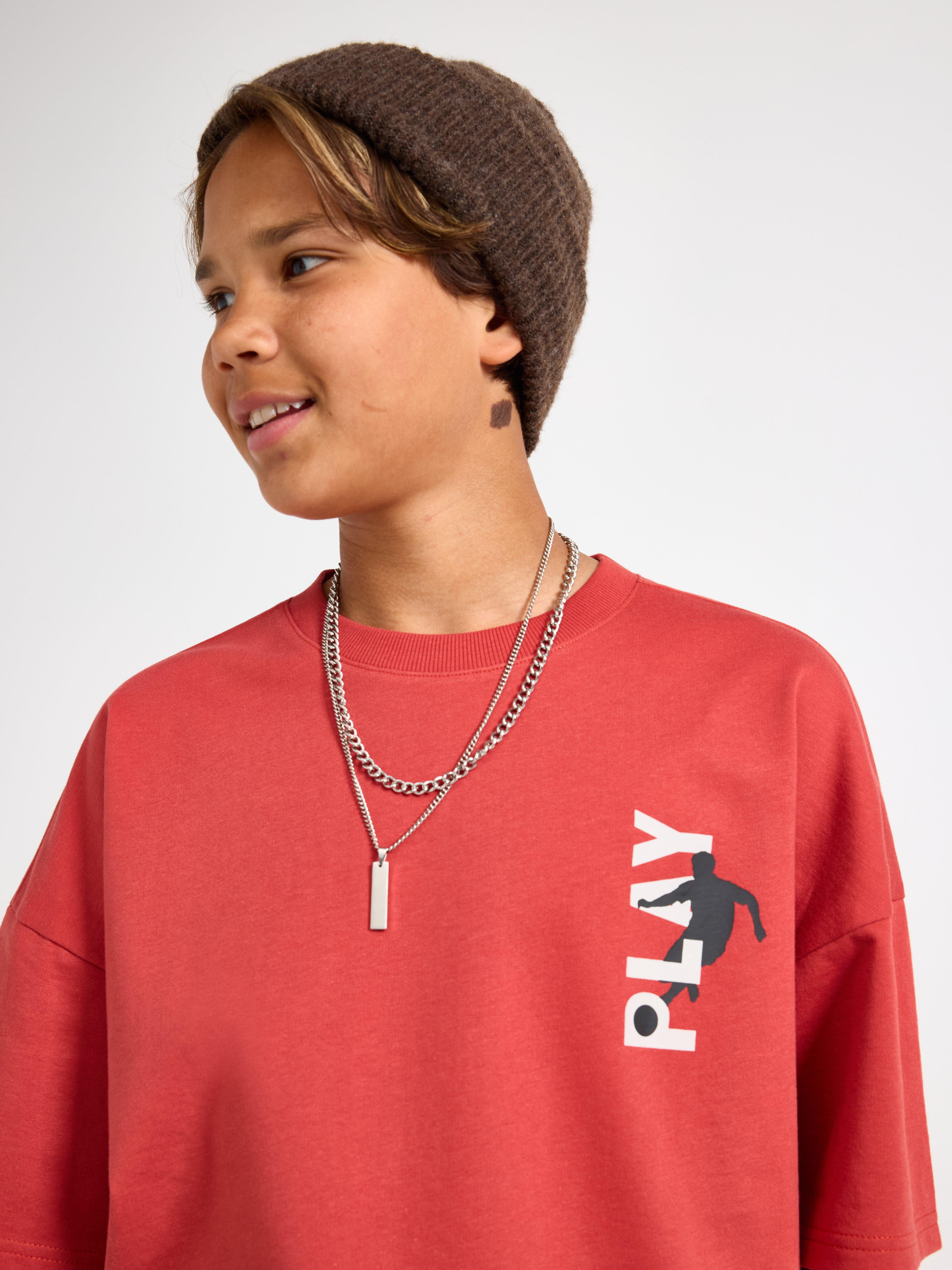 T-shirt - Barn - Rød