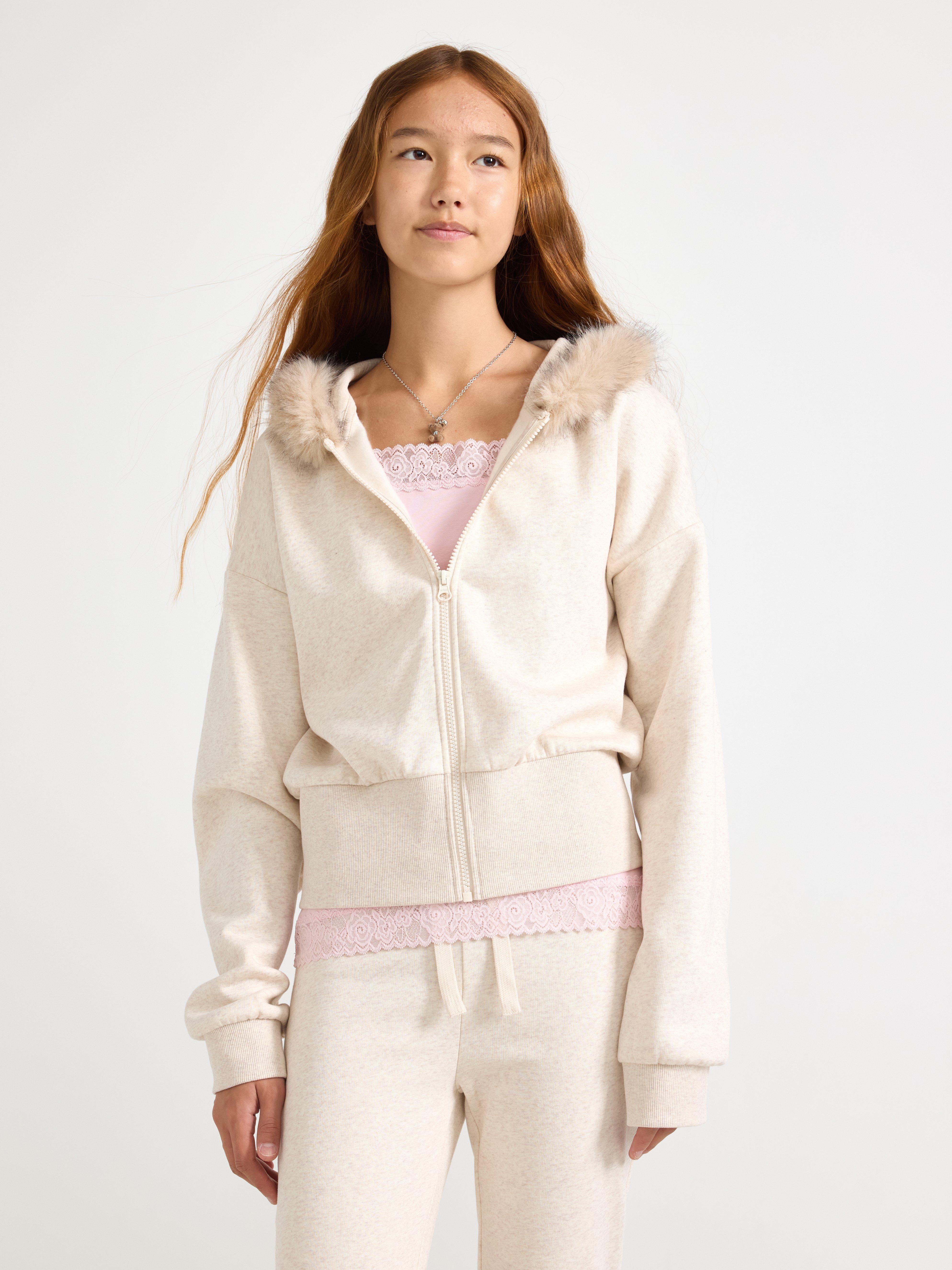 Hooded Sweatshirt - Kids Wear - Beige
