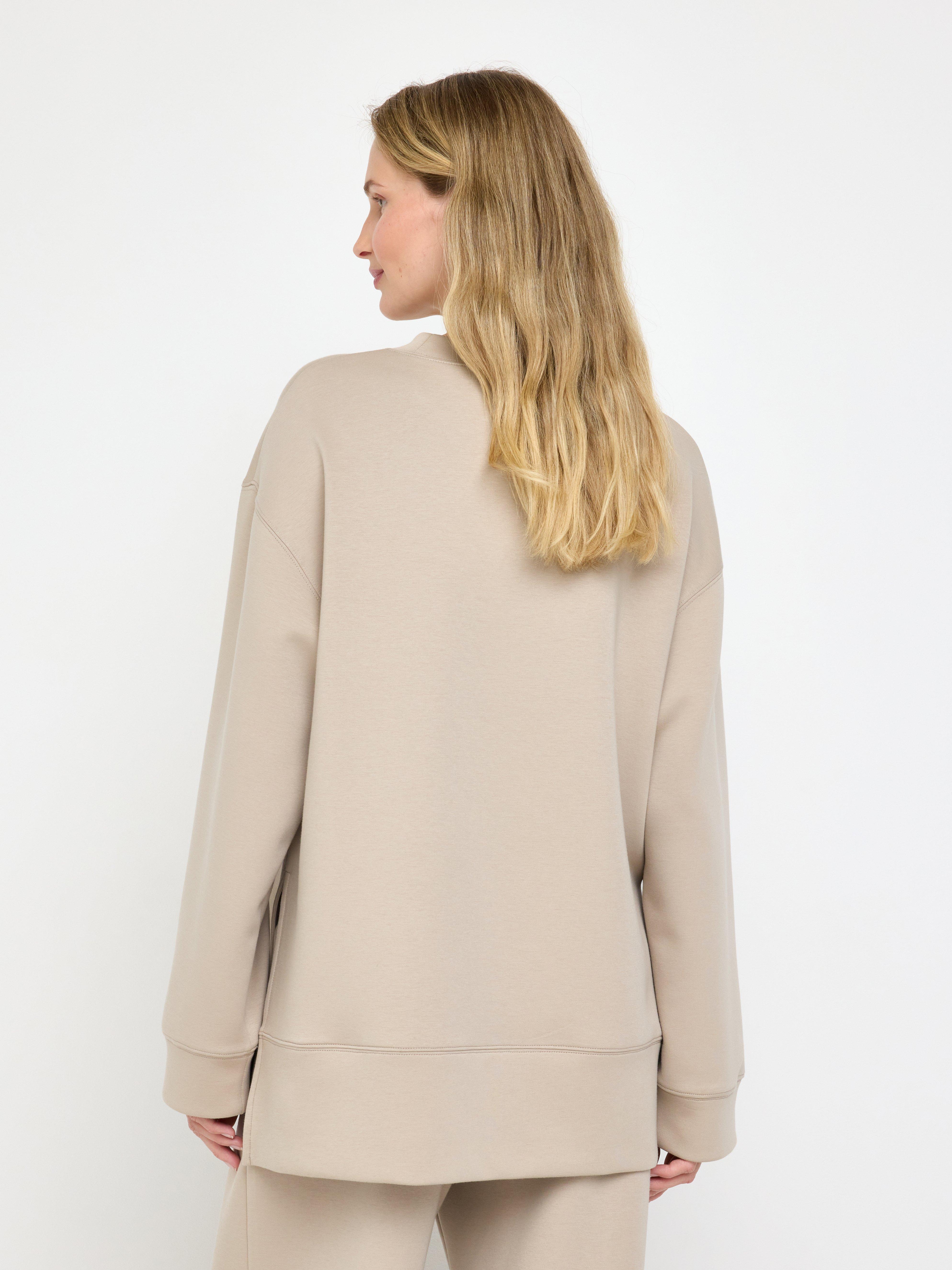 Collegepusero - Naiset - Beige