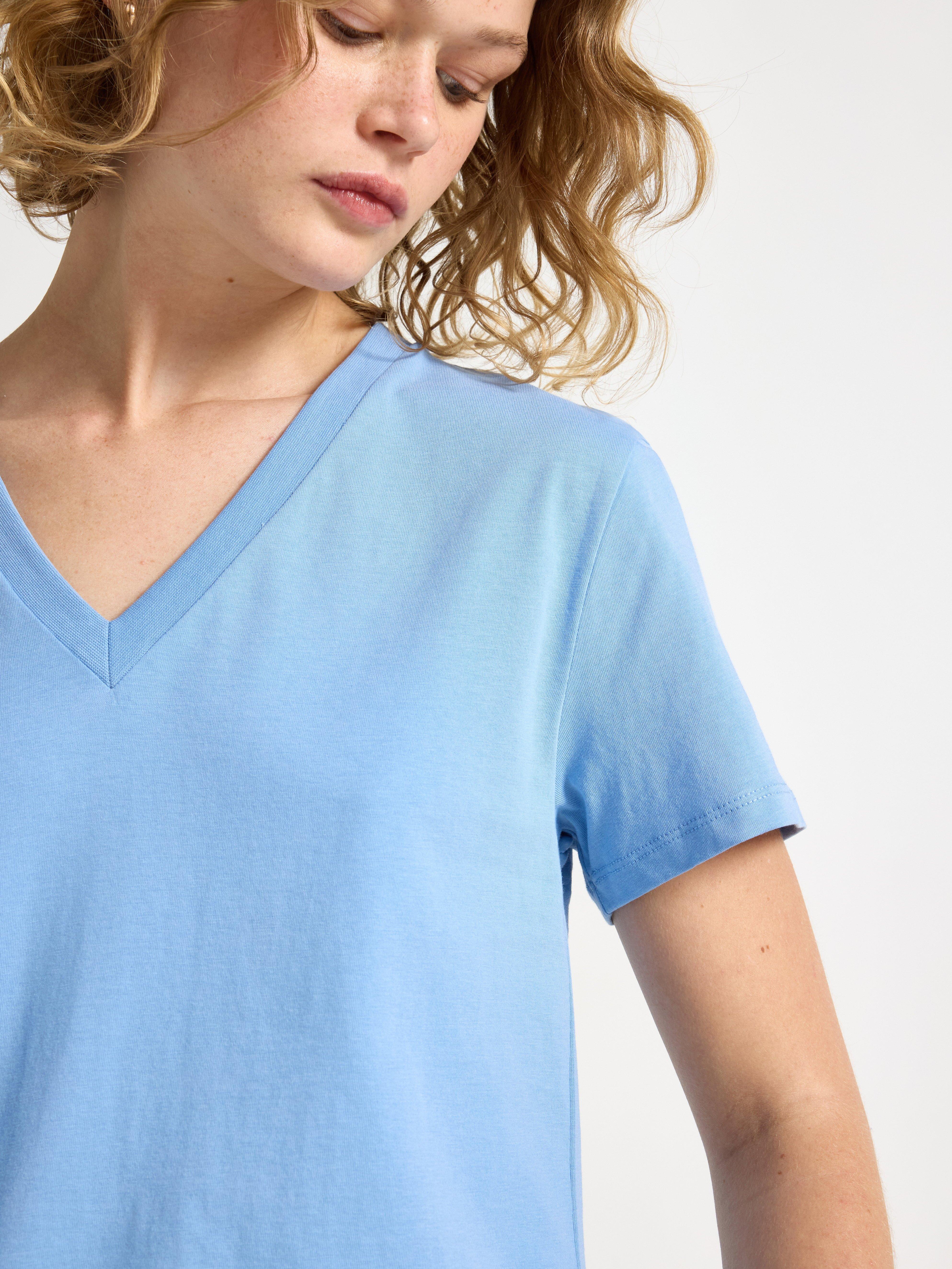 T-shirt - Dame - Blå