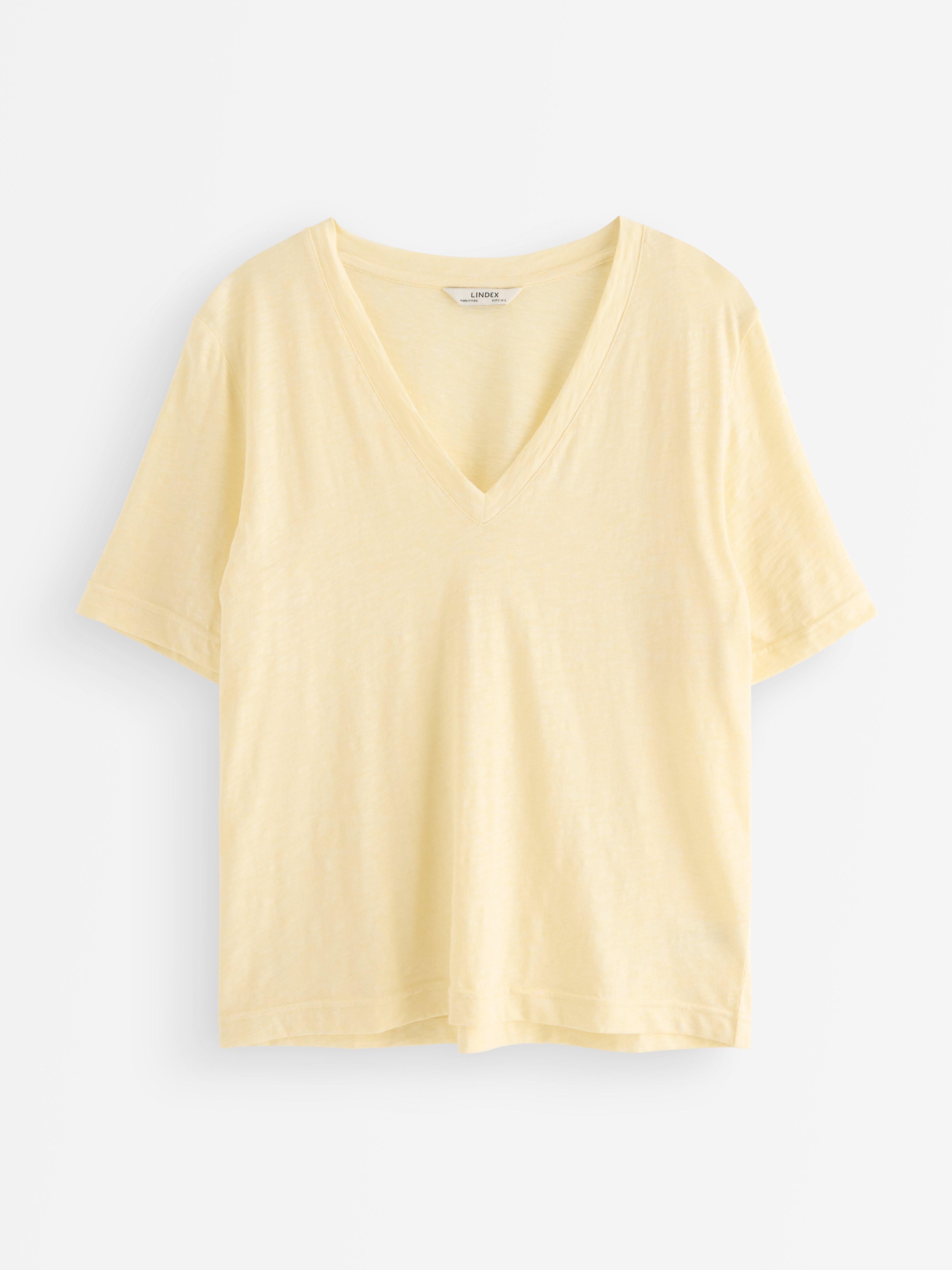 T-shirt - Dame - Gul