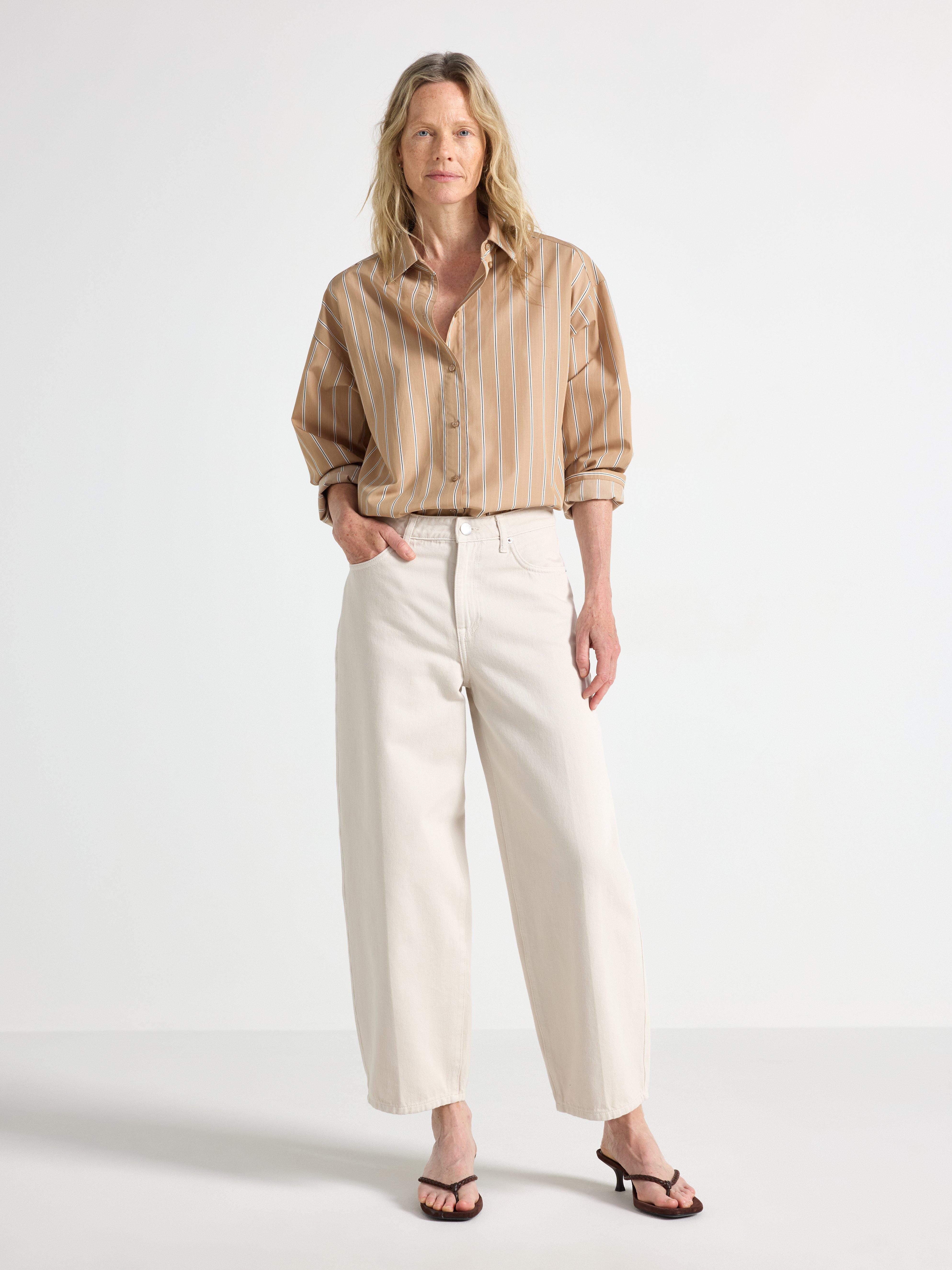Jeans - Dame - Beige