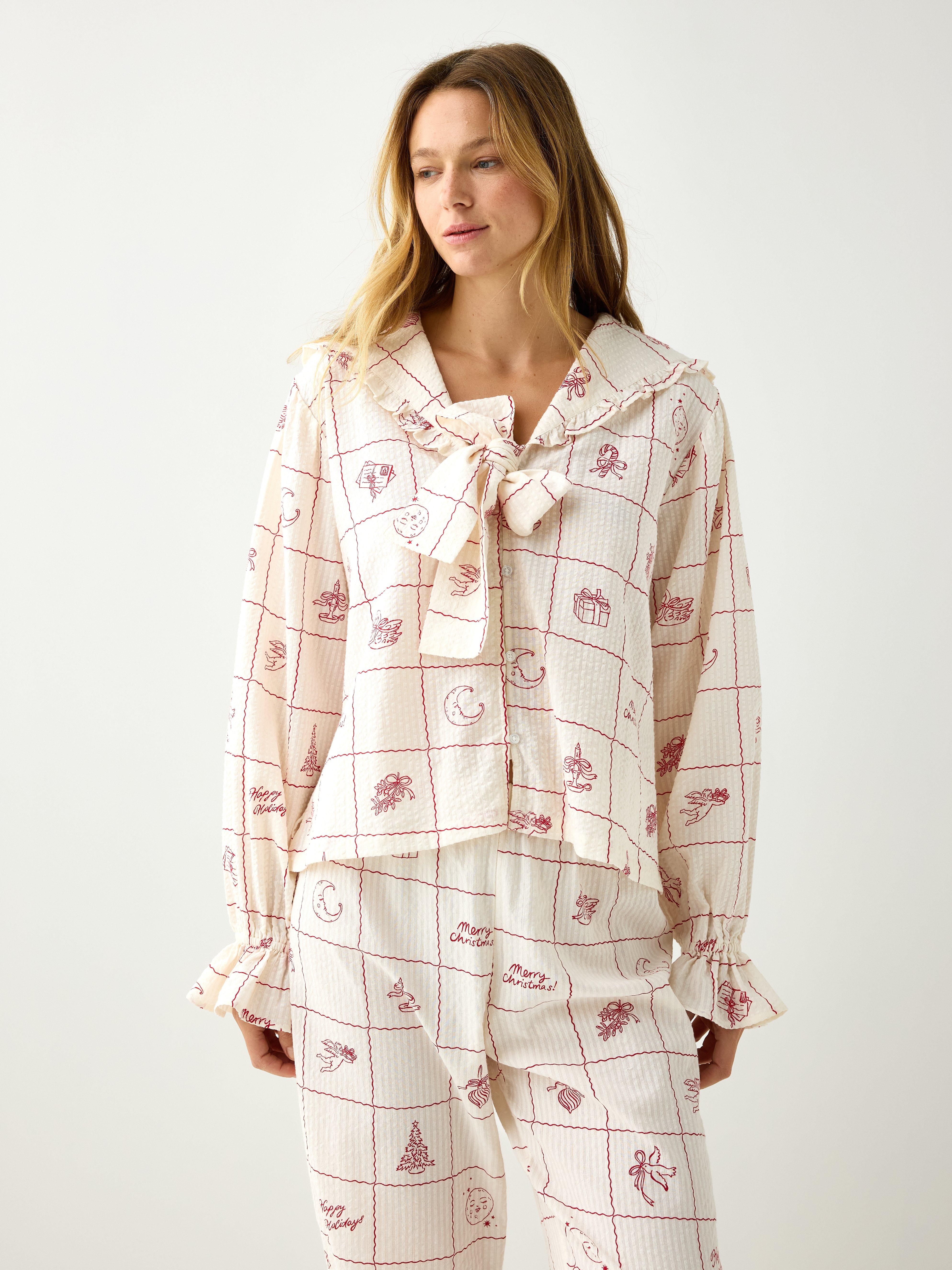 Pyjamasskjorta - Underkläder - Röd