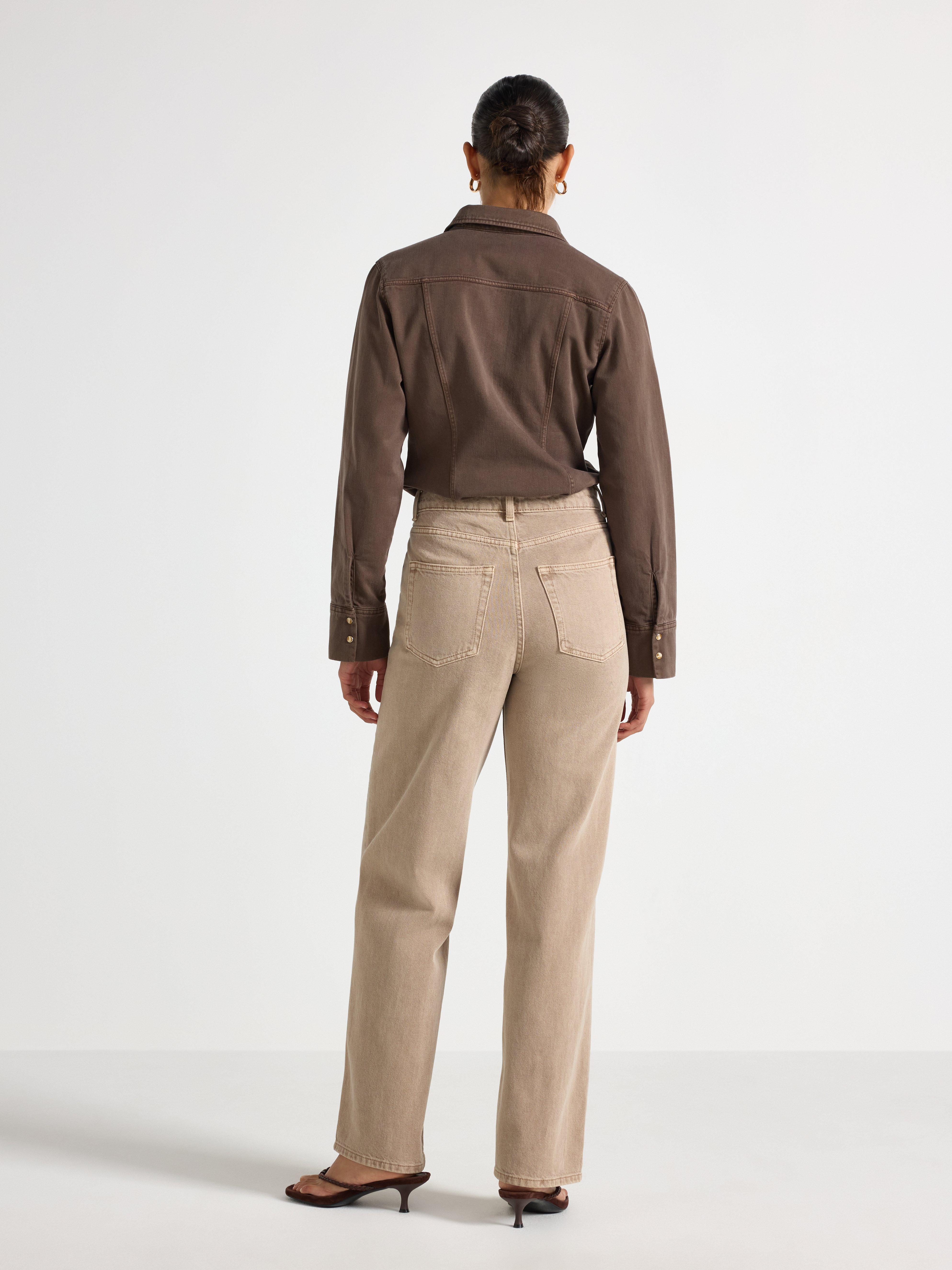 Jeans - Dame - Beige