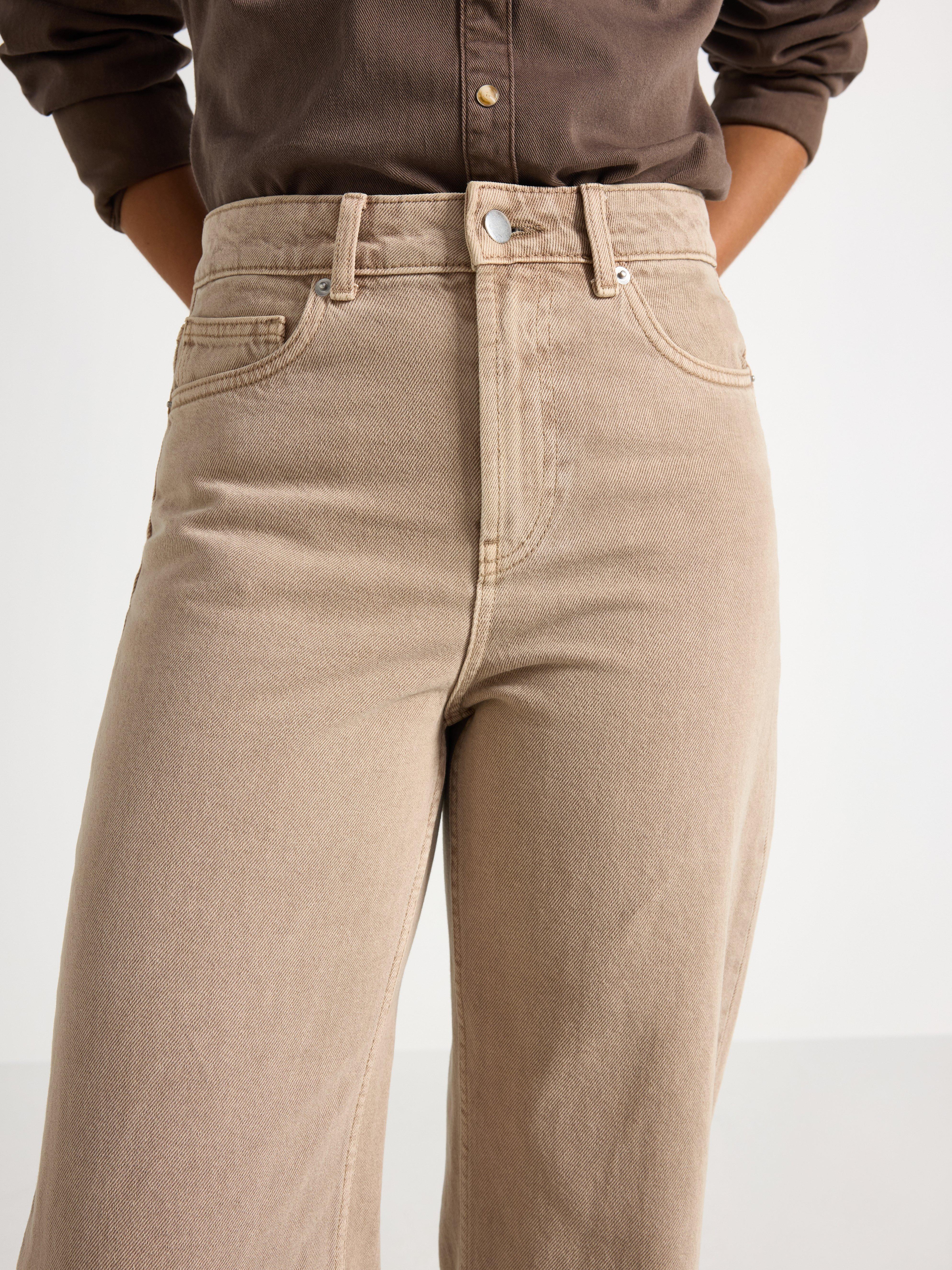 Jeans - Dame - Beige