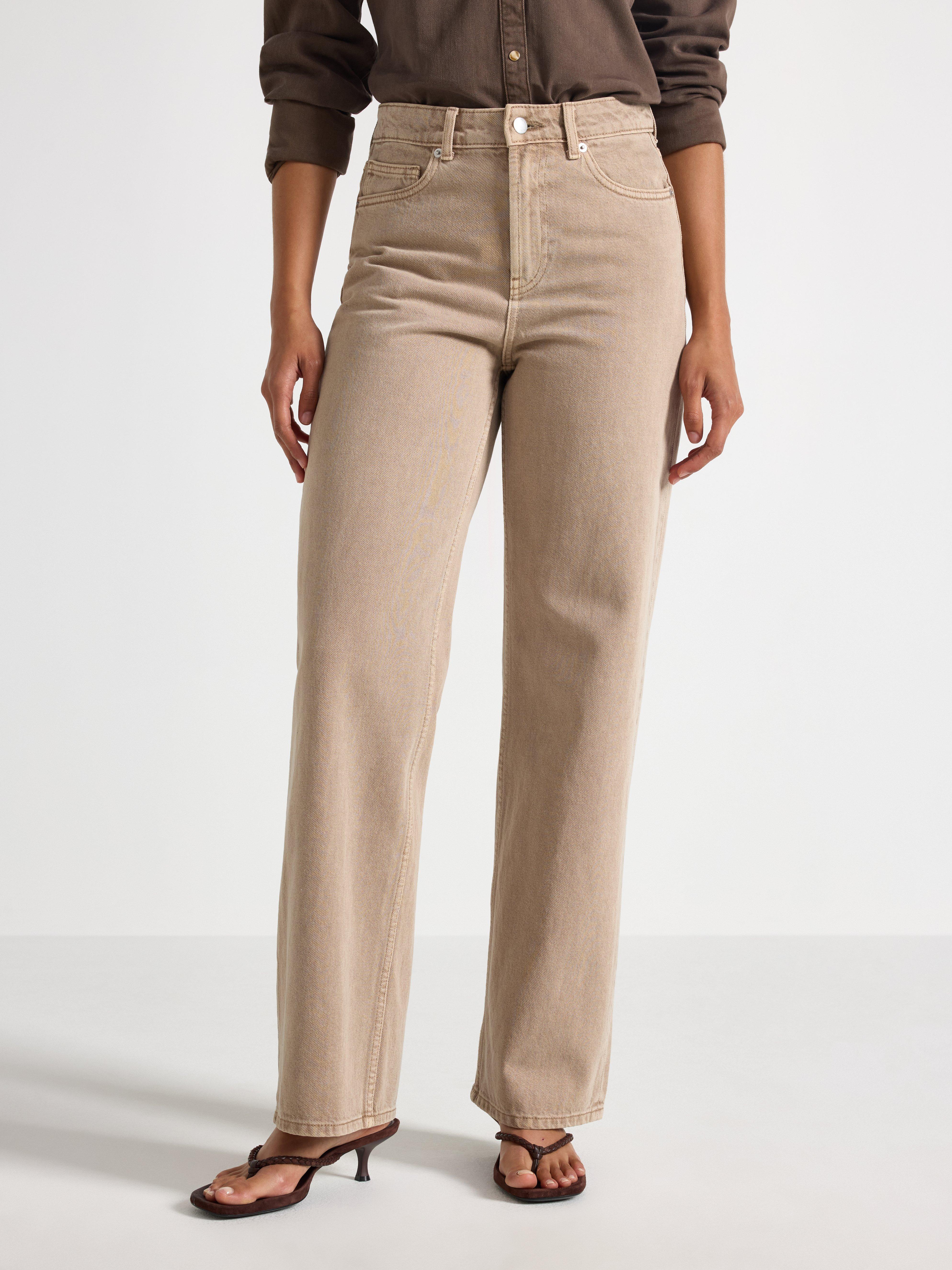 Jeans - Dame - Beige