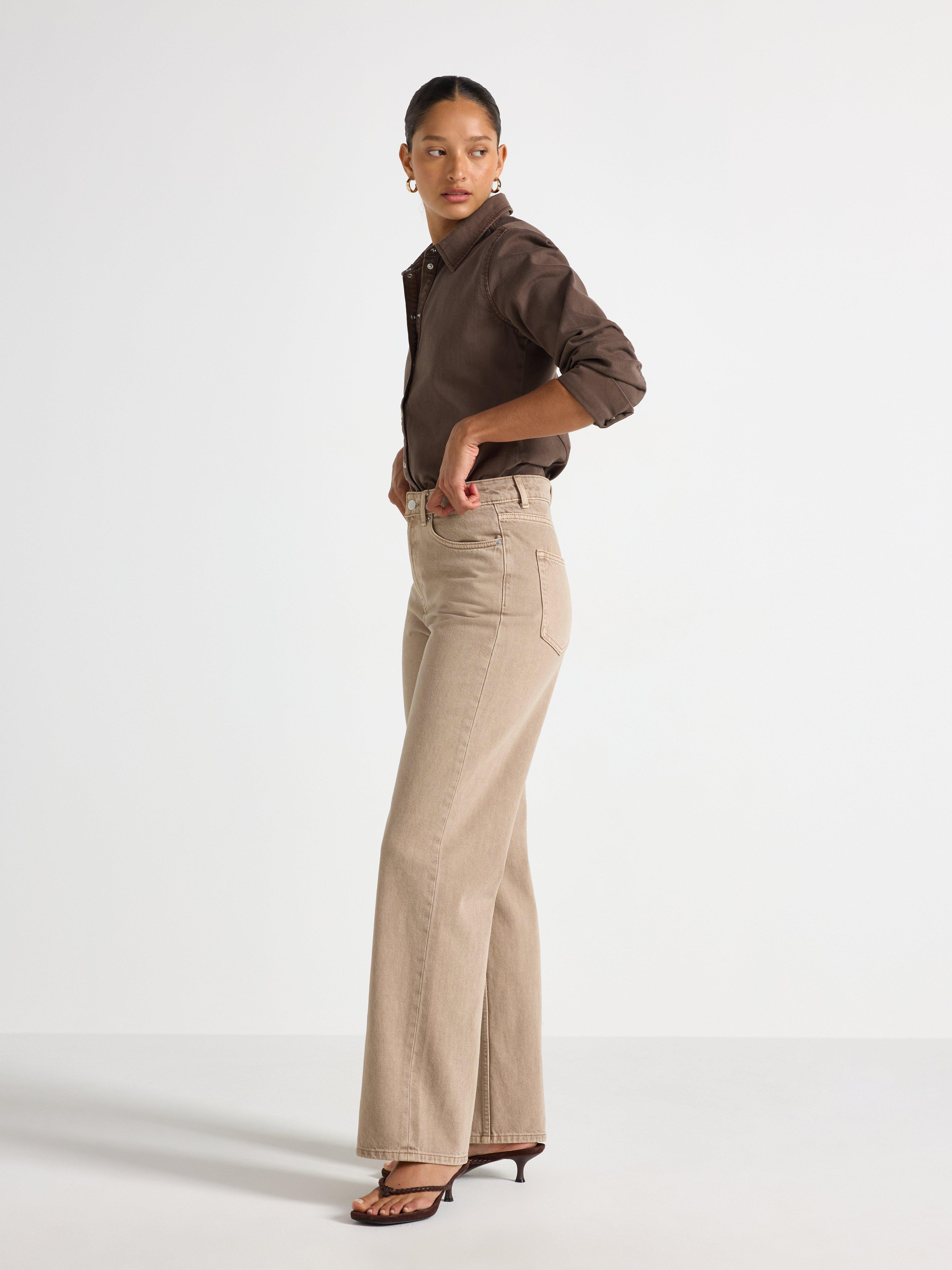 Jeans - Dame - Beige