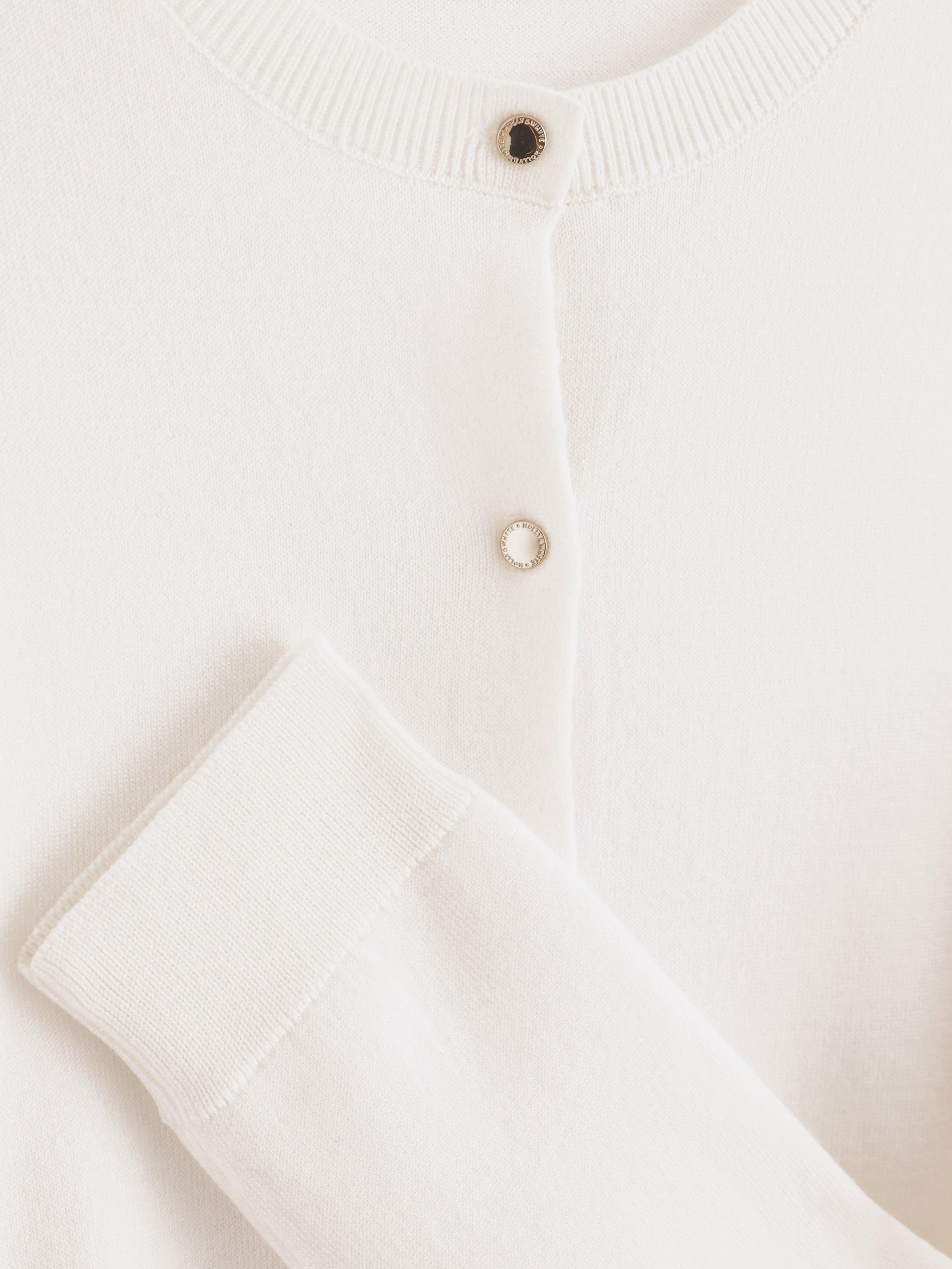 Cardigan - Dame - Hvid