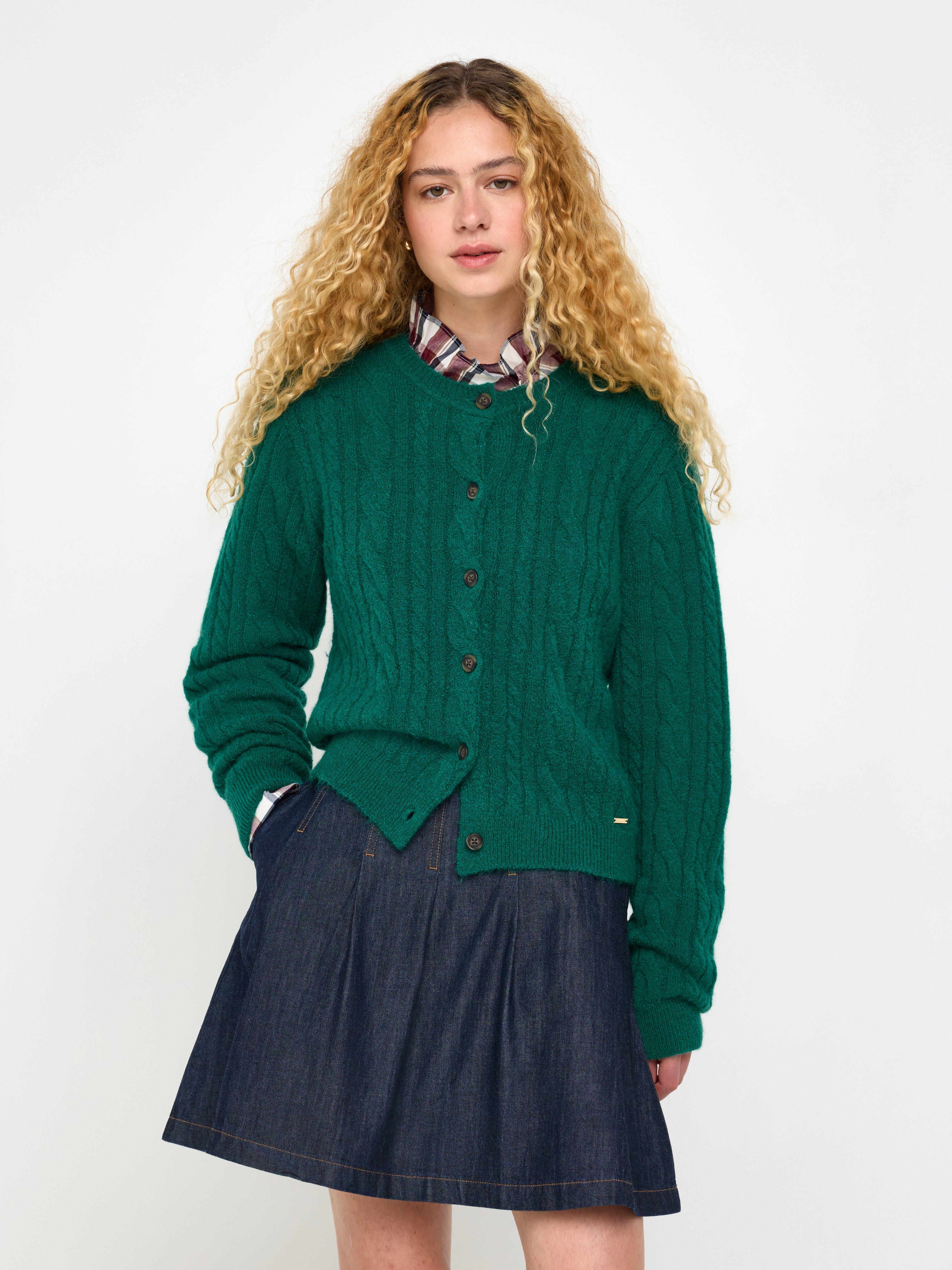 Cardigan - Womens Wear - Green