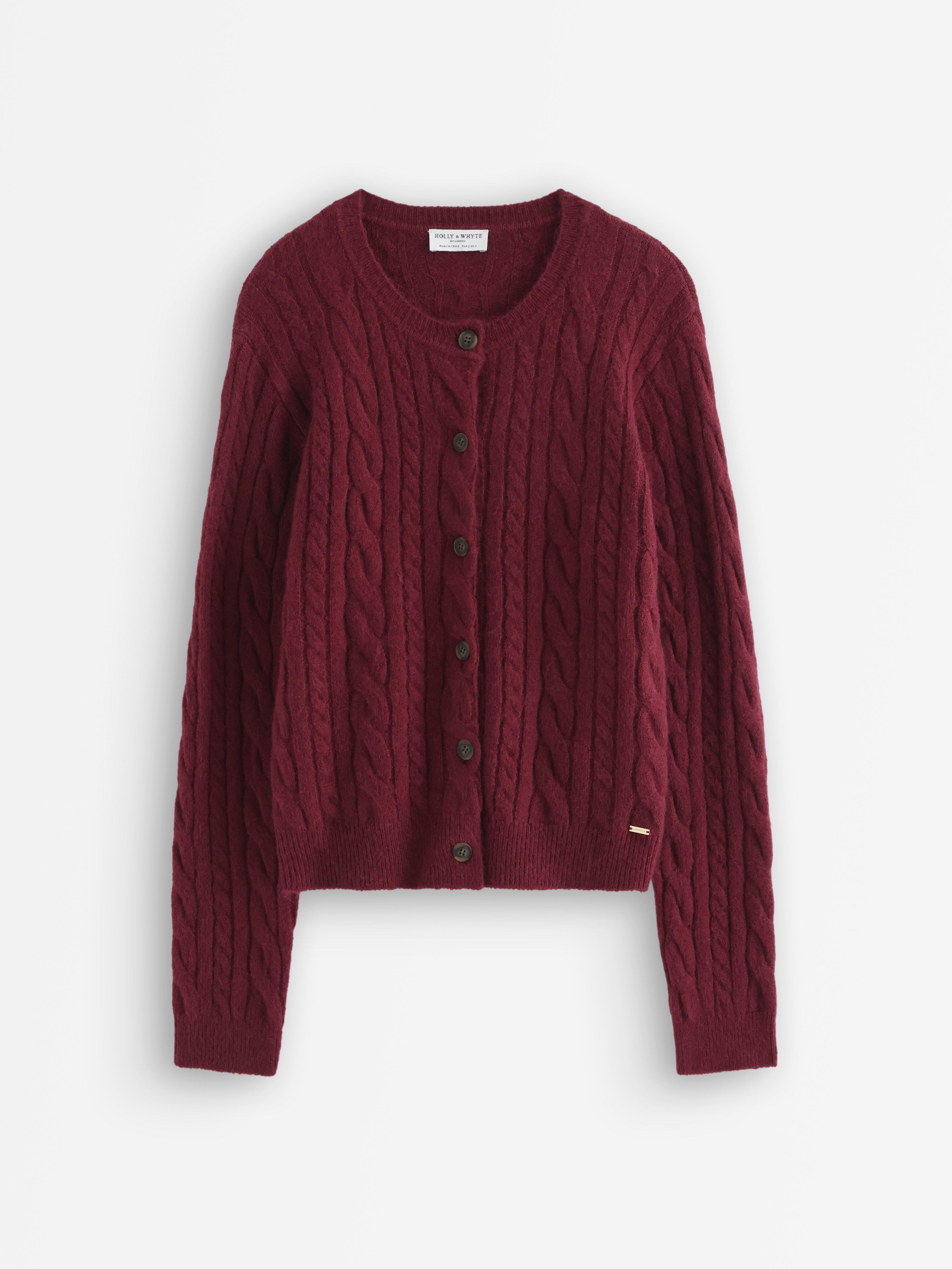 Cardigan - Dame - Rød