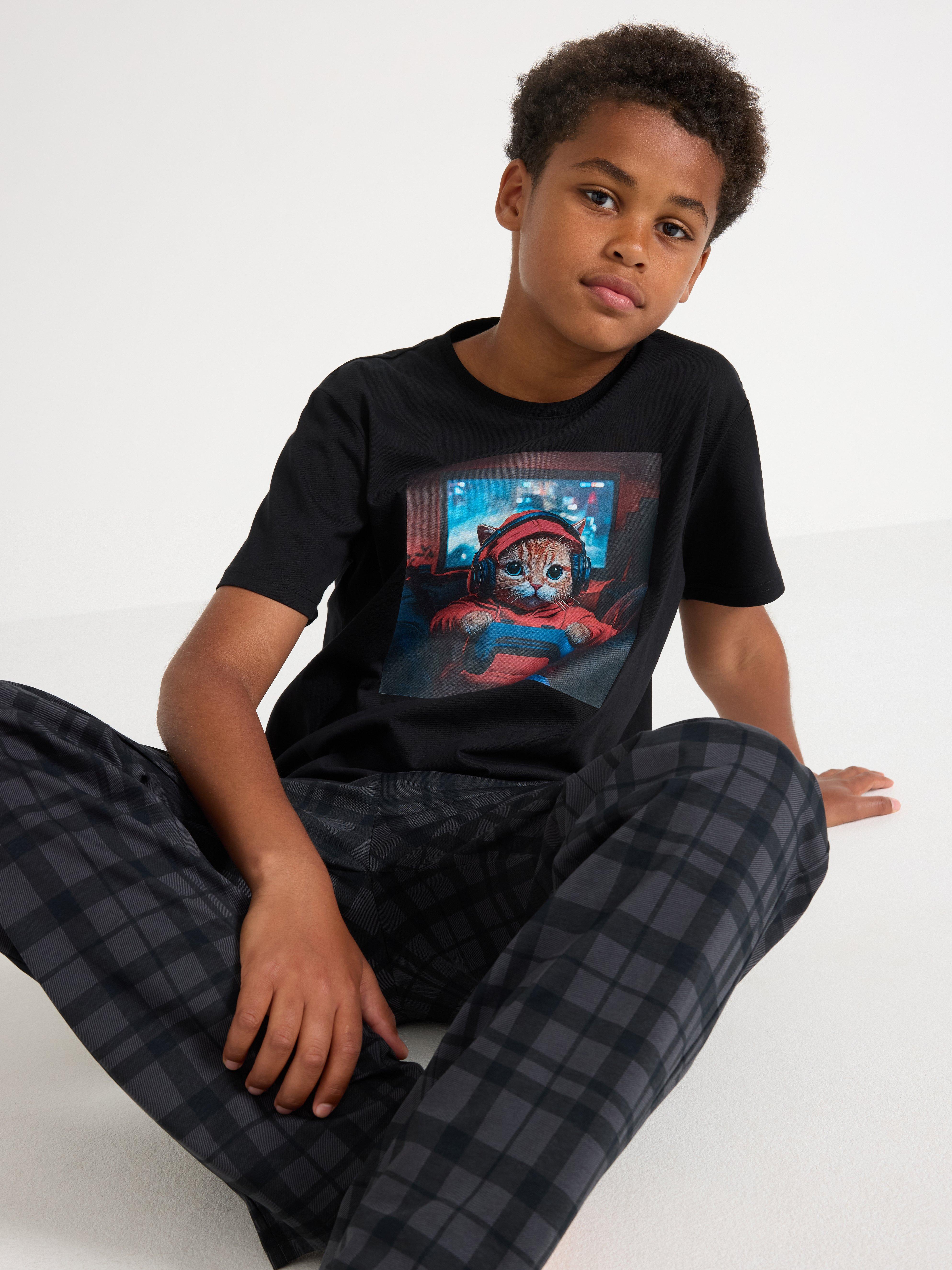 Pyjamas-sæt - Børn - Sort