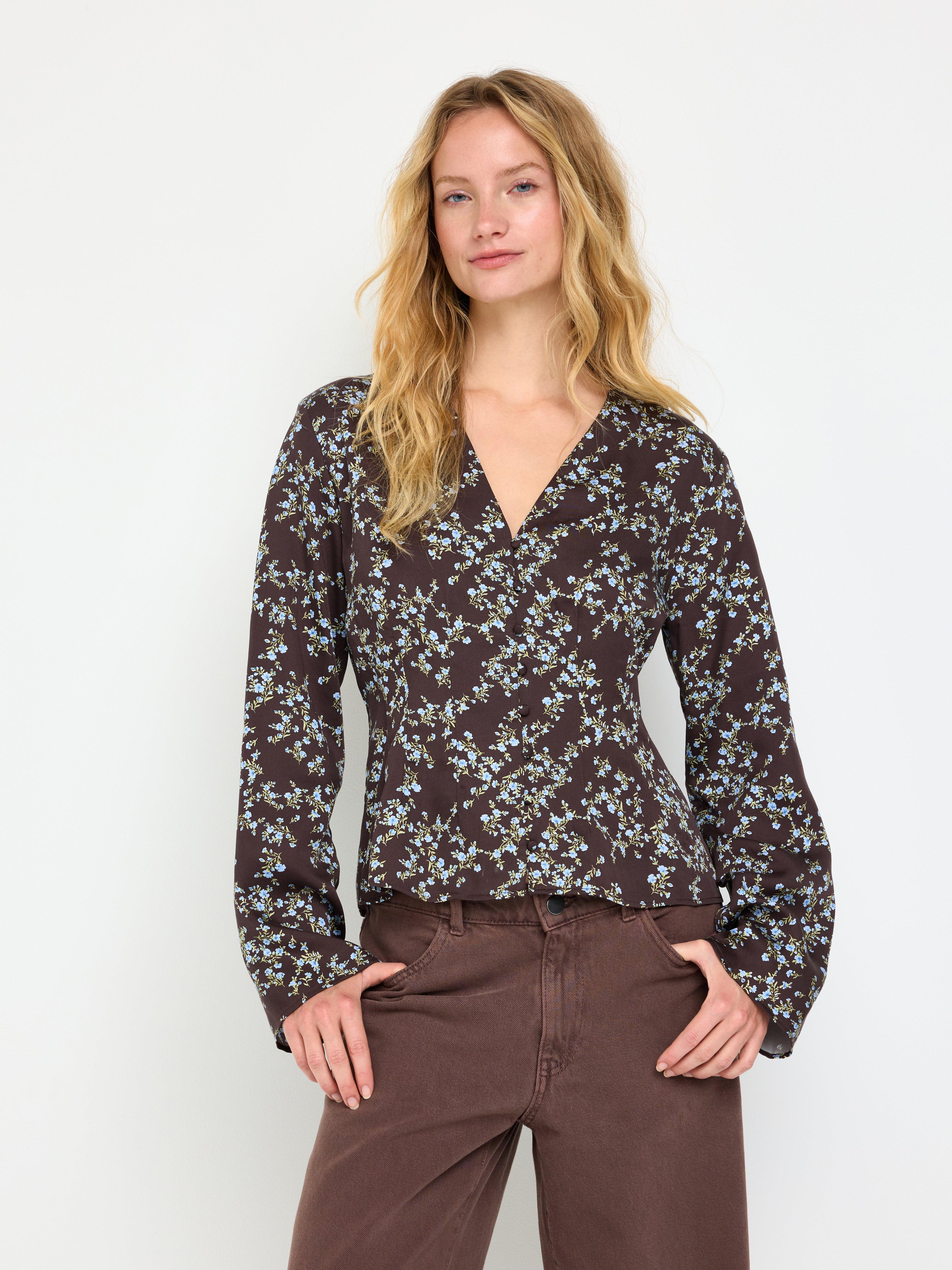 Blouse - Womens Wear - Brown