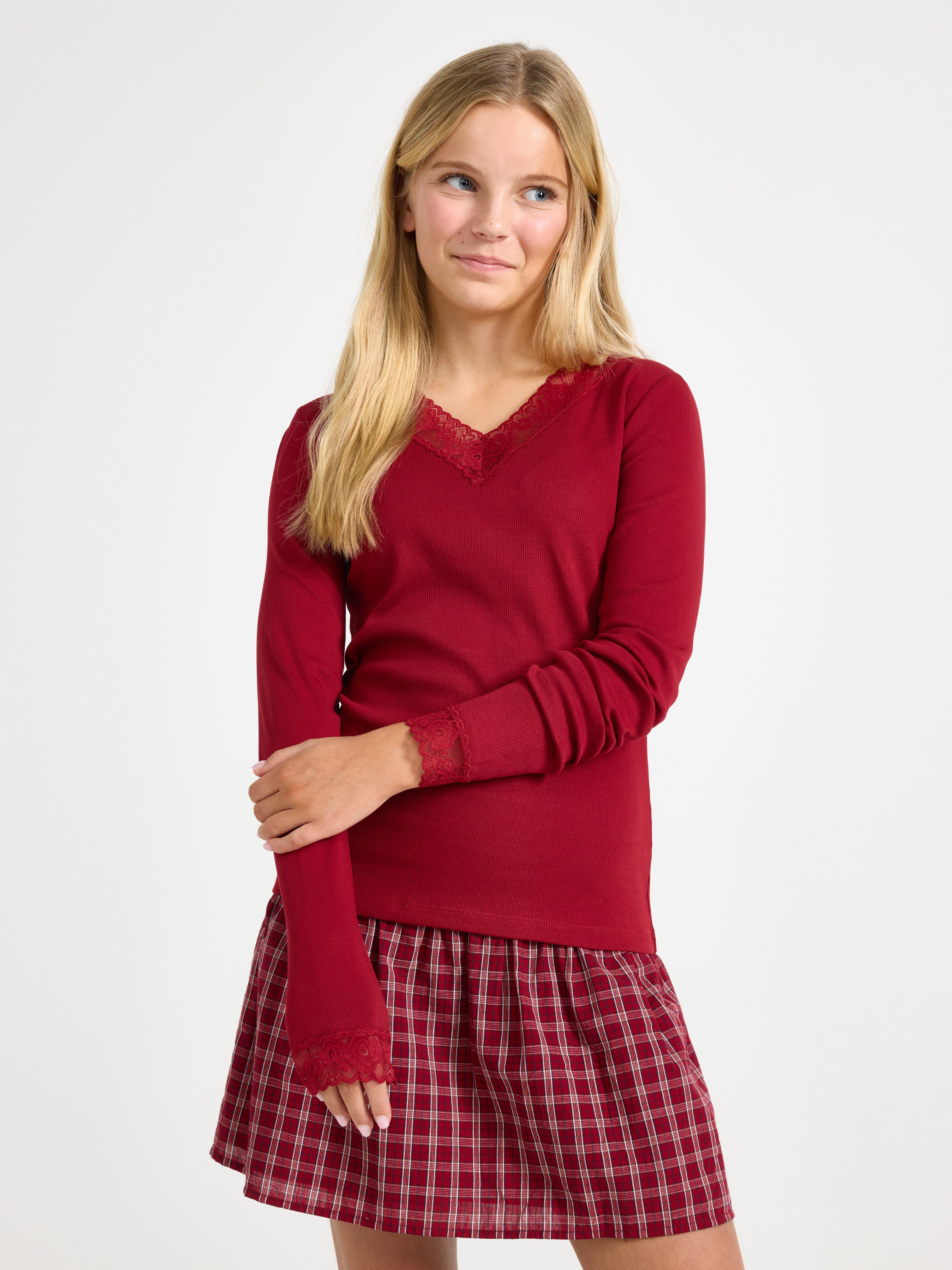 Top - Kids Wear - Red