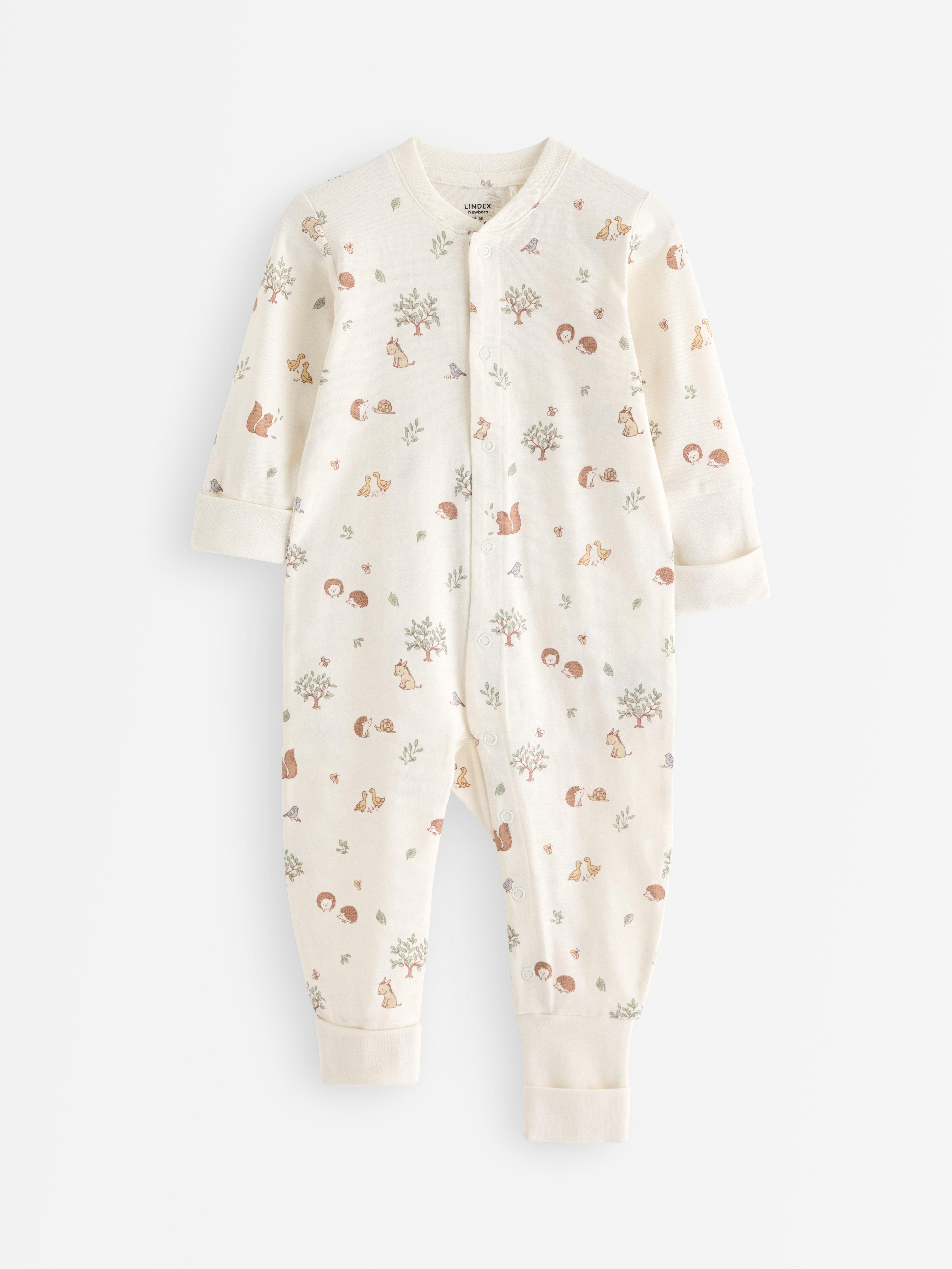 Pyjamasoverall - Barn - Vit