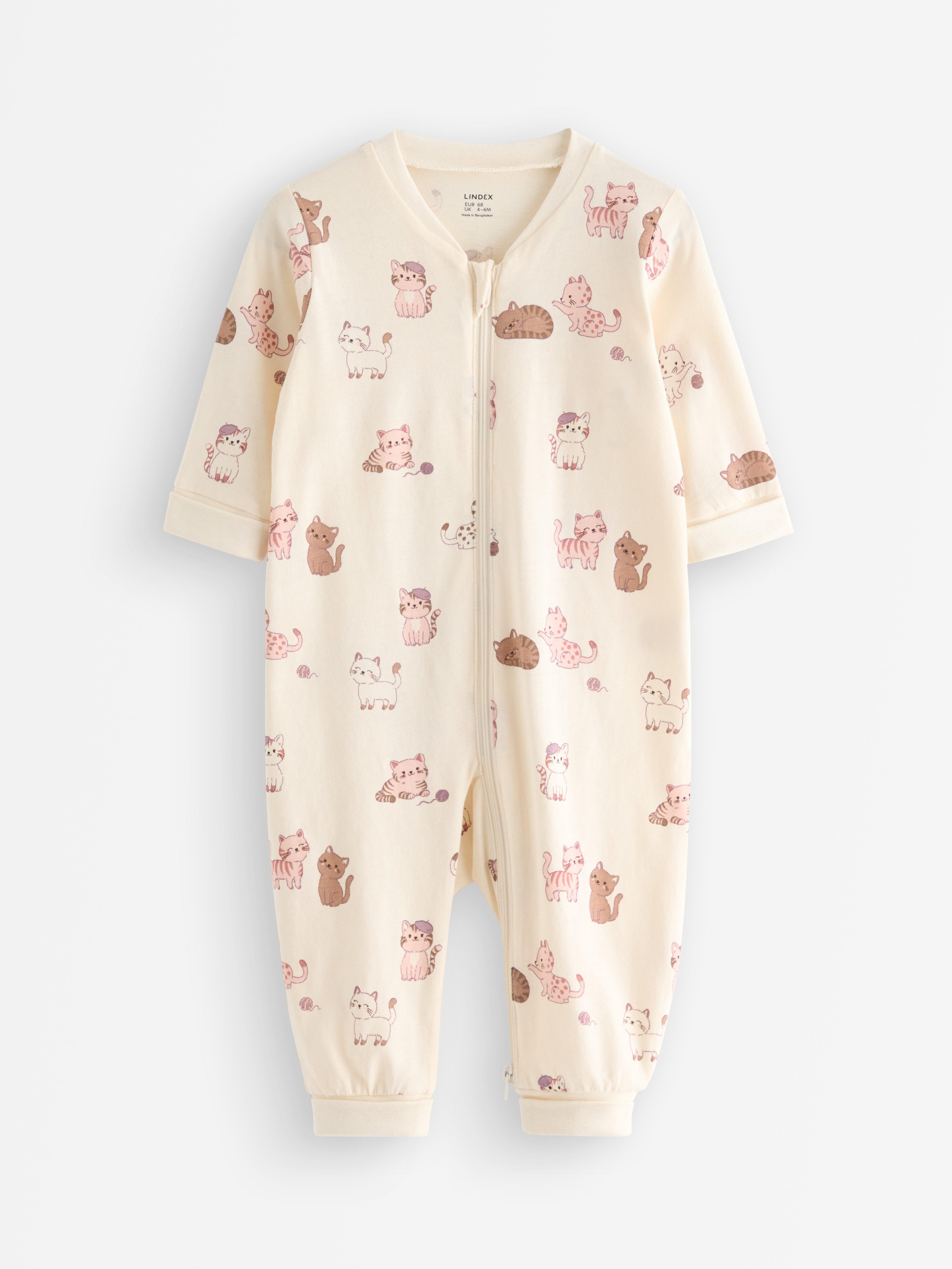 Pyjamasoverall - Barn - Vit