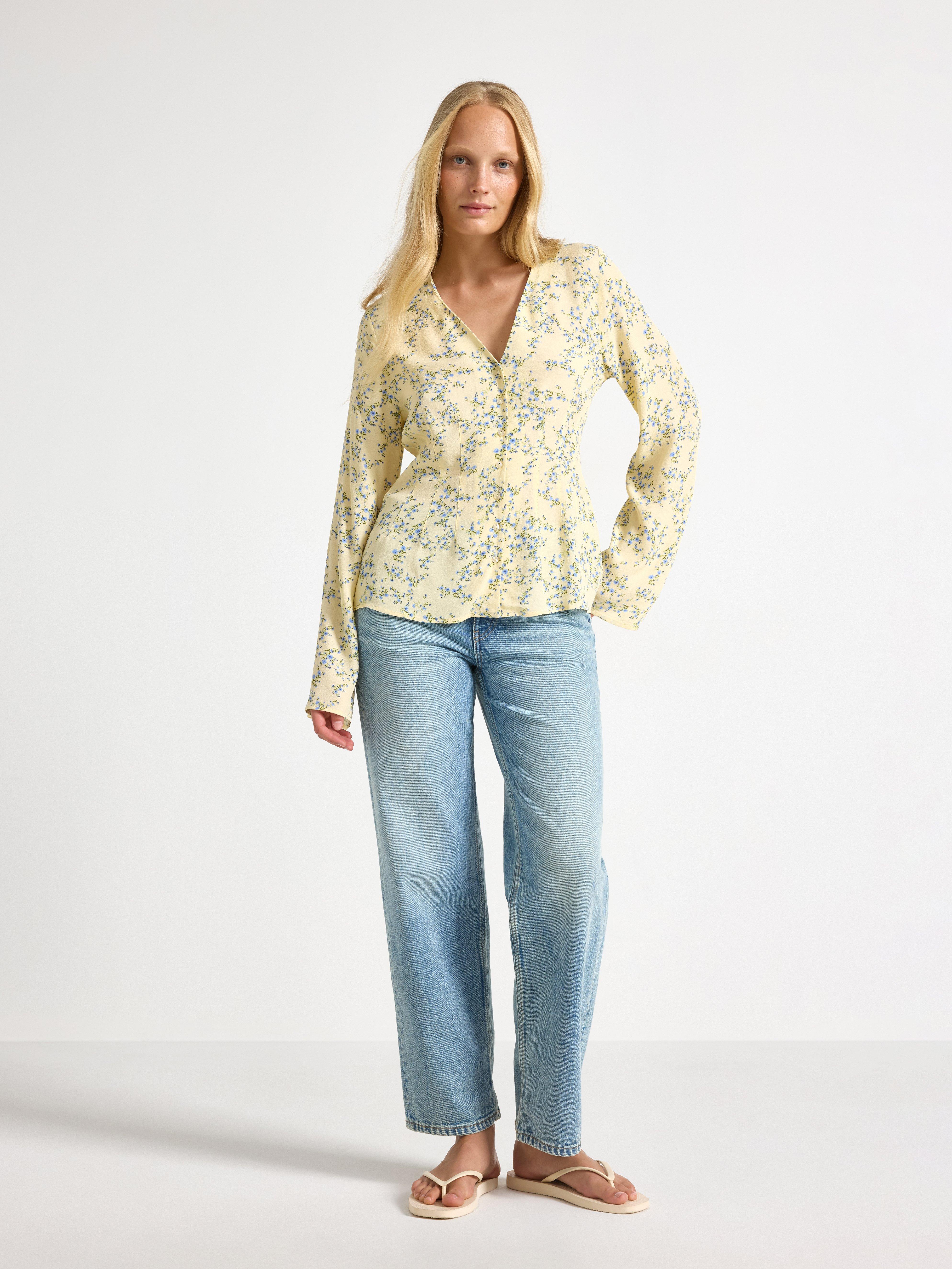 Bluse - Dame - Gul