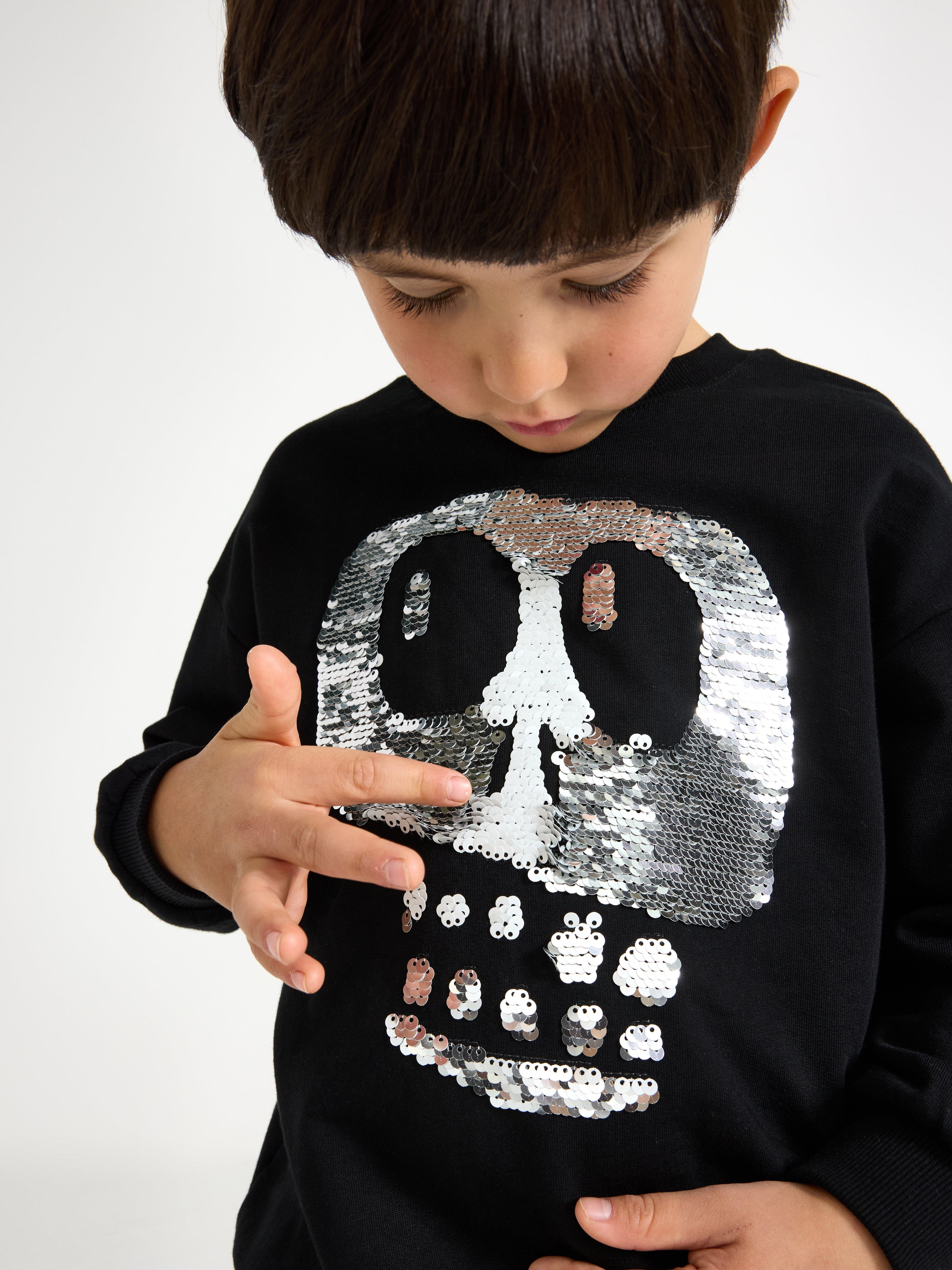 Sweatshirt - Børn - Sort