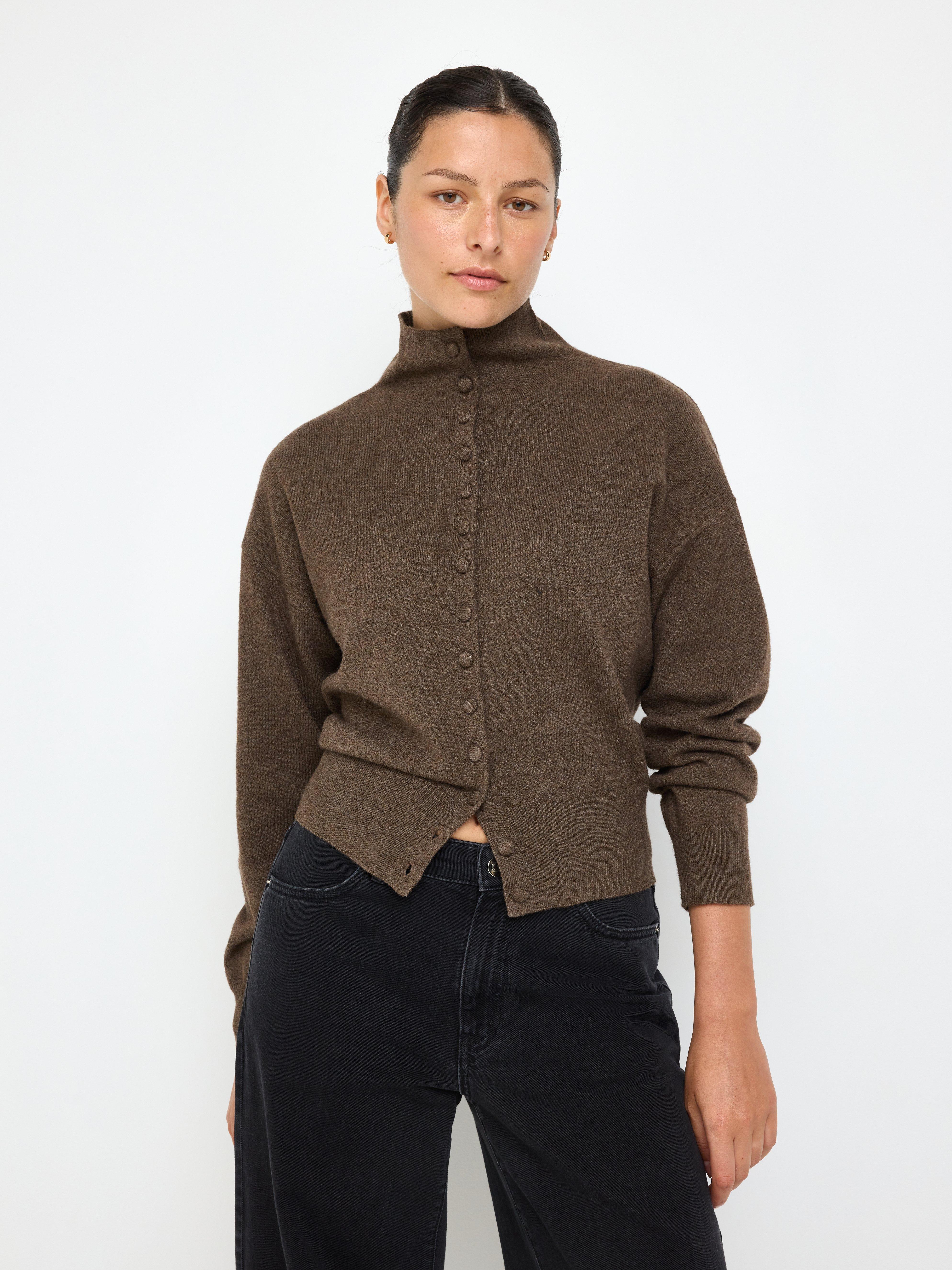Cardigan - Womens Wear - Brown