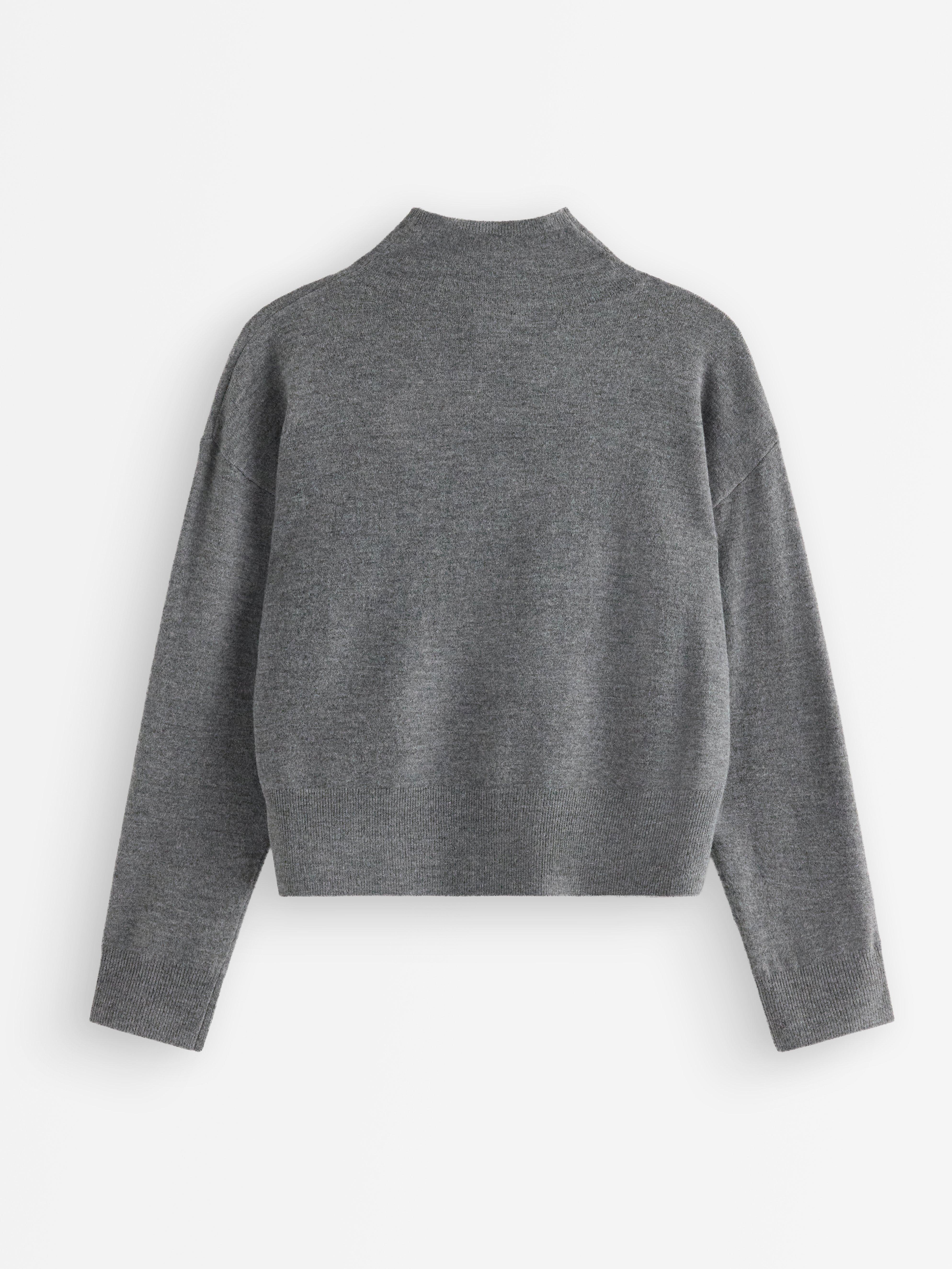 Cardigan - Dam - Grå