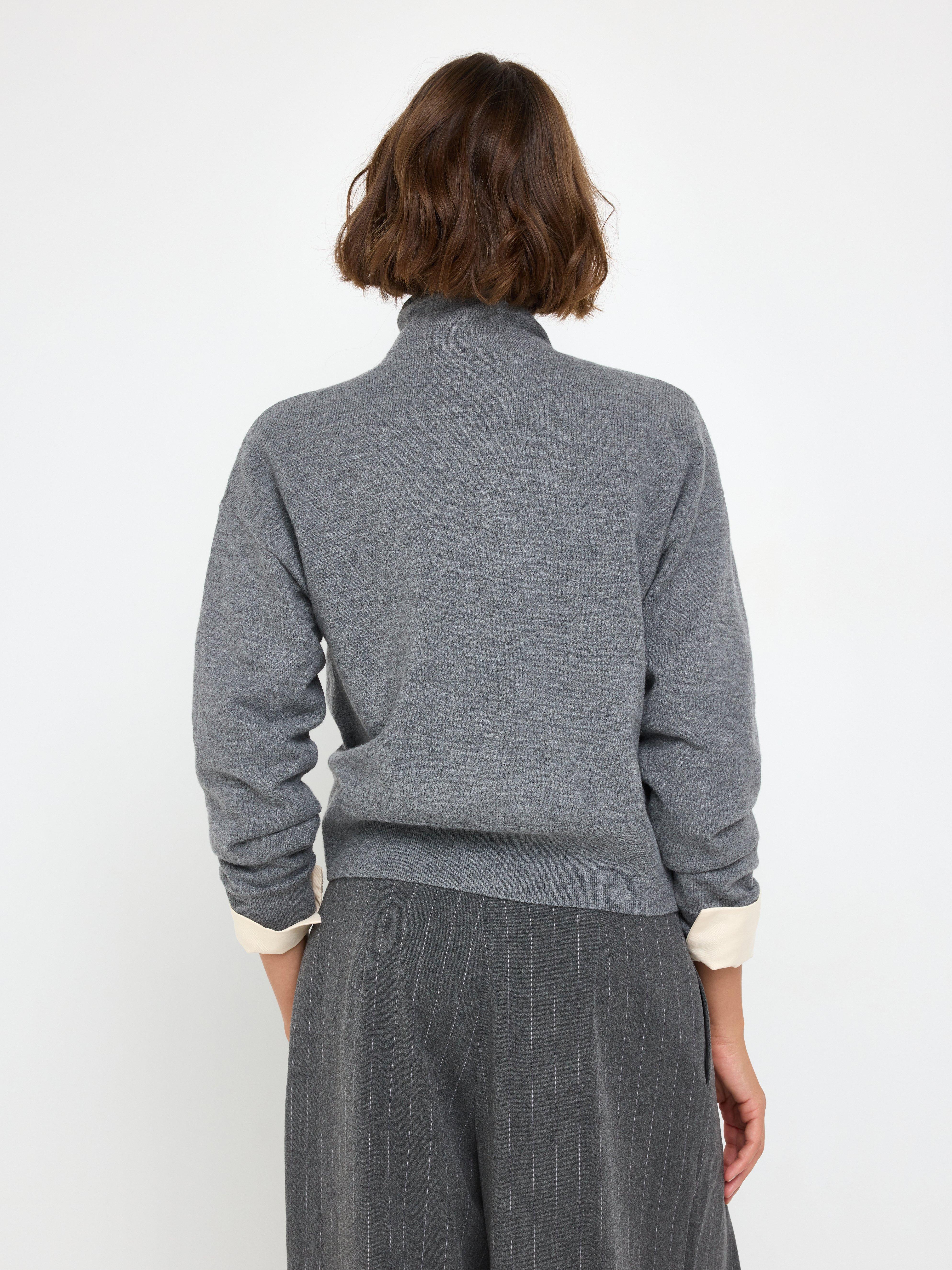 Cardigan - Dam - Grå