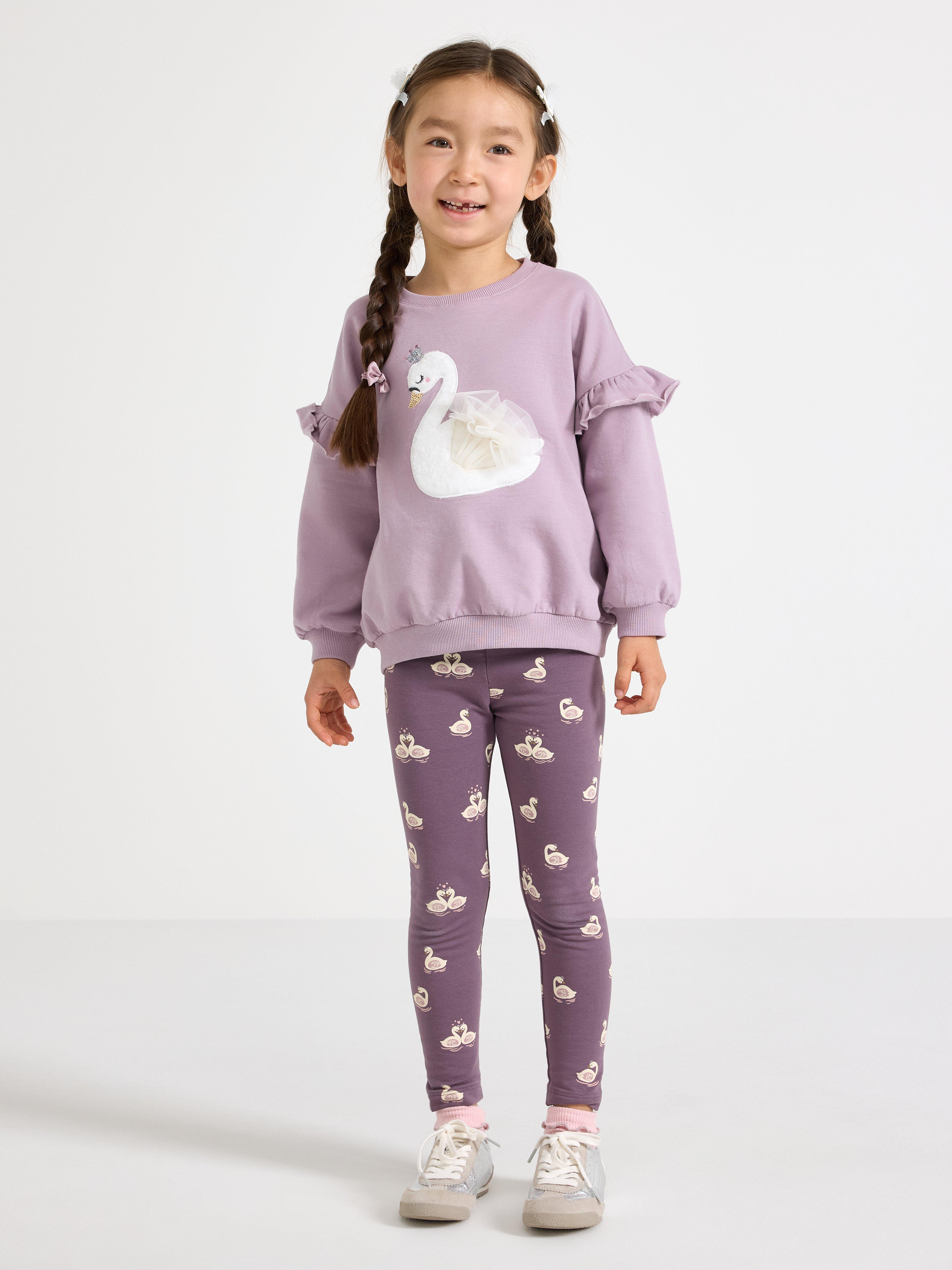 Leggings - Barn - Lilla