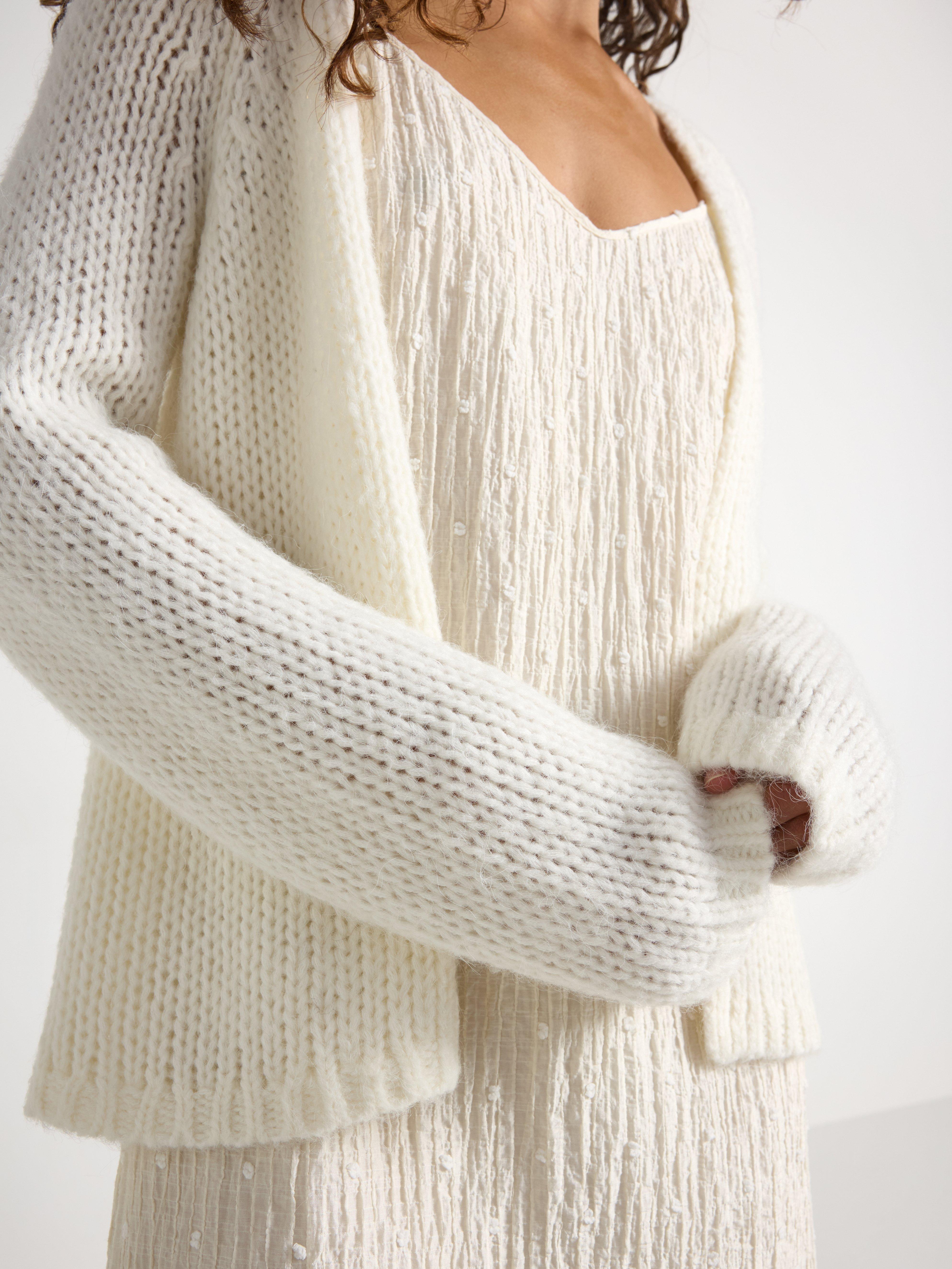 Cardigan - Dam - Vit