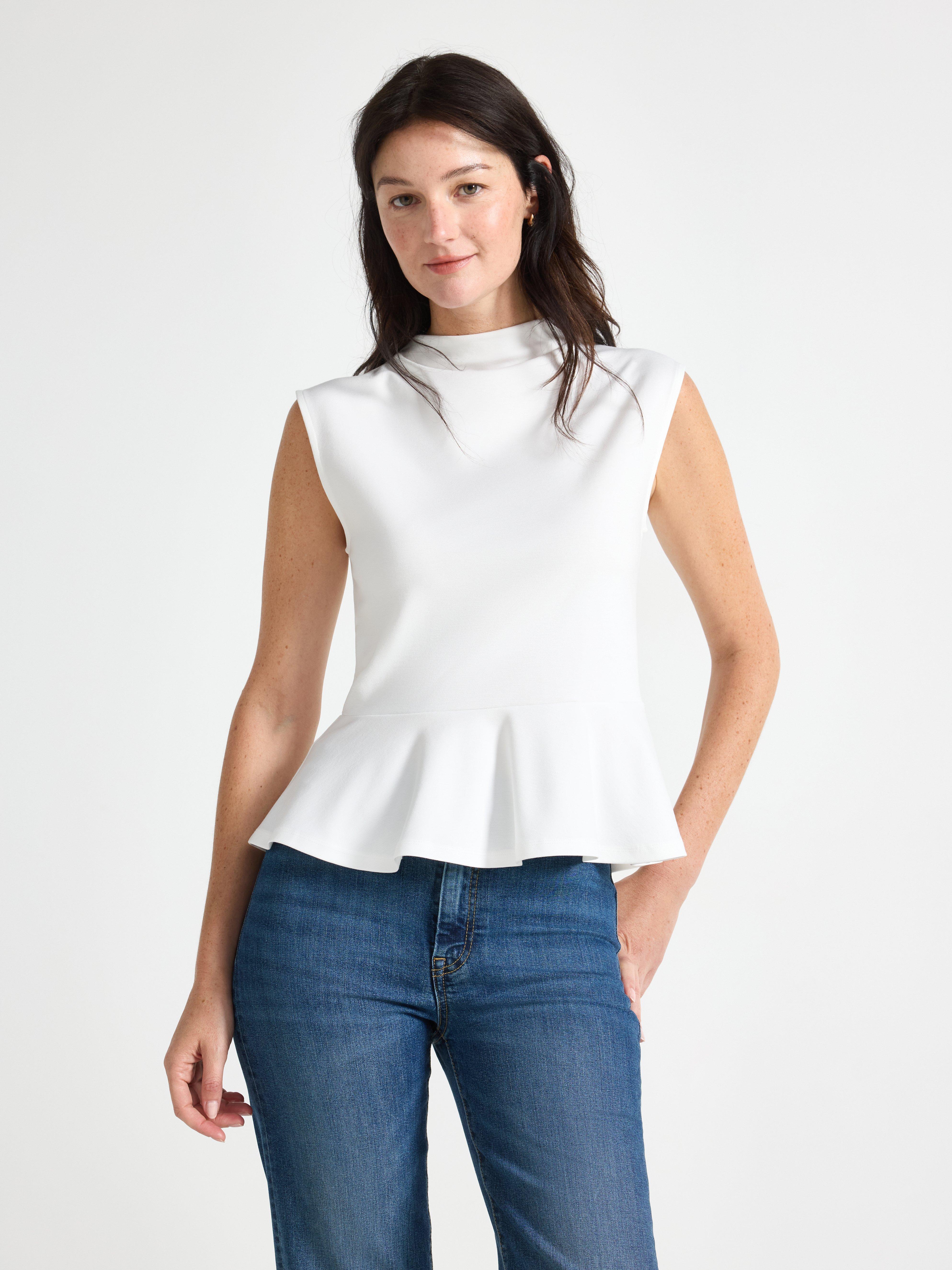 Peplum top - Womens Wear - White