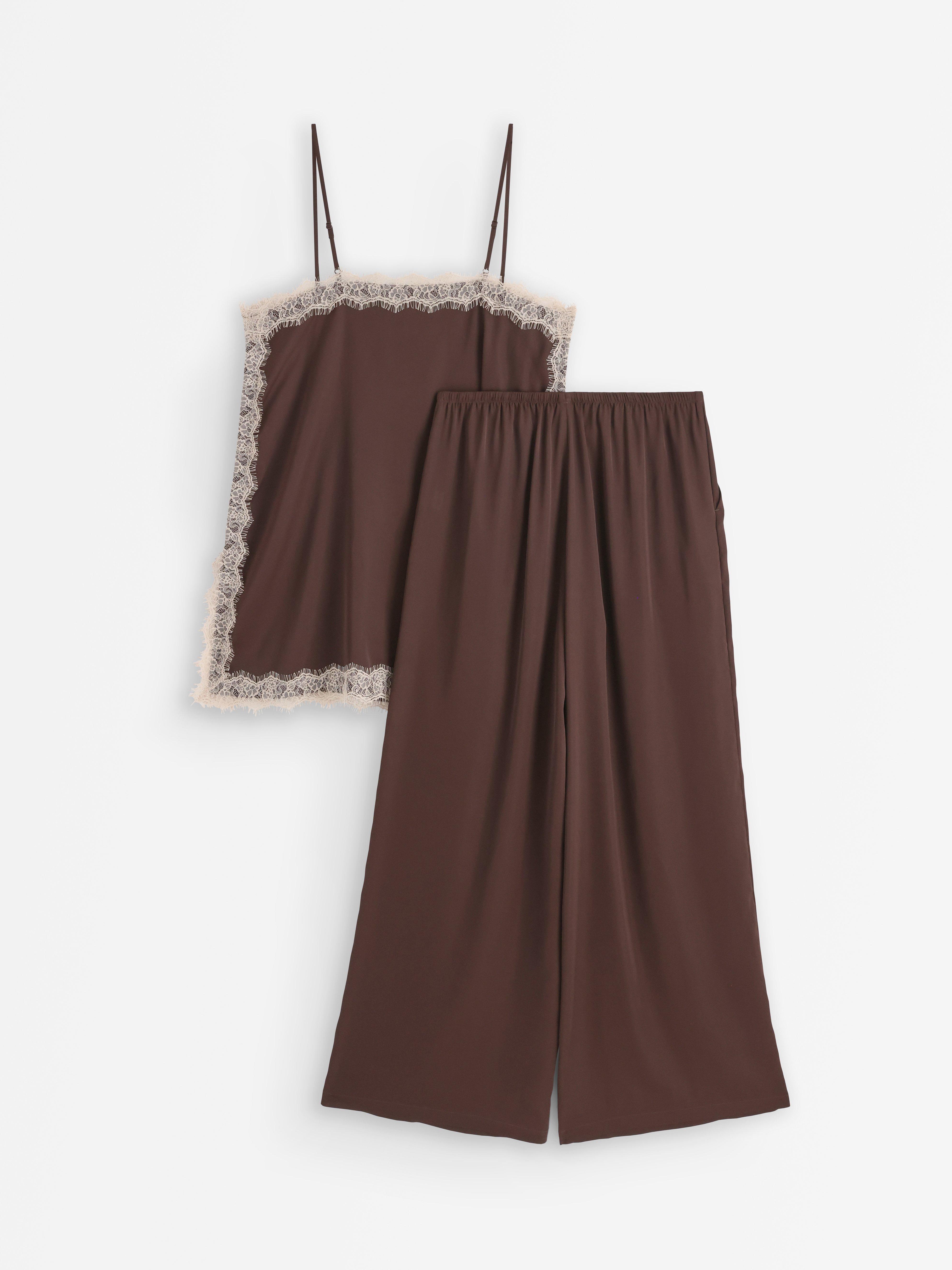 Pyjama Set - Lingerie - Brown
