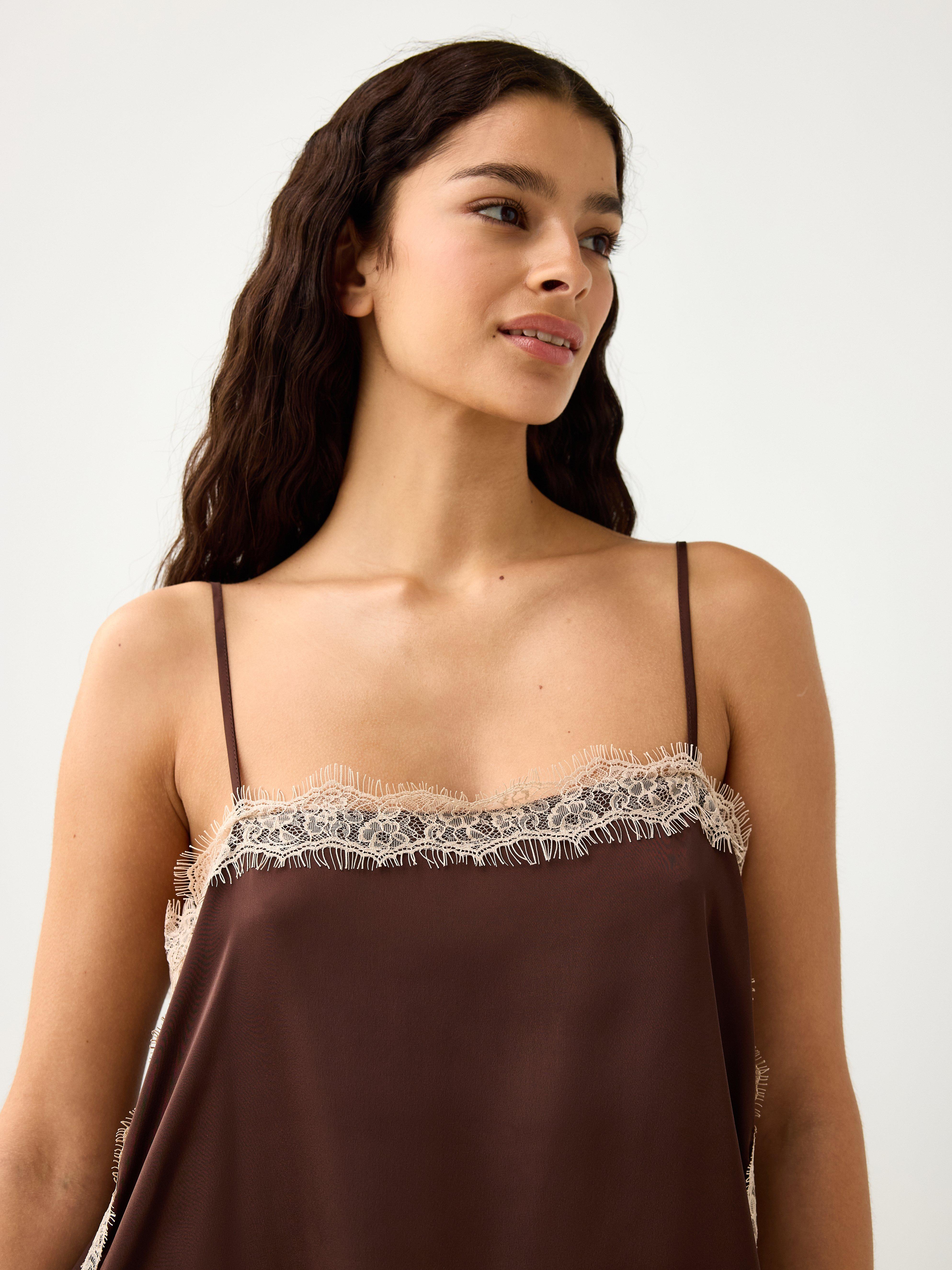 Pyjama Set - Lingerie - Brown