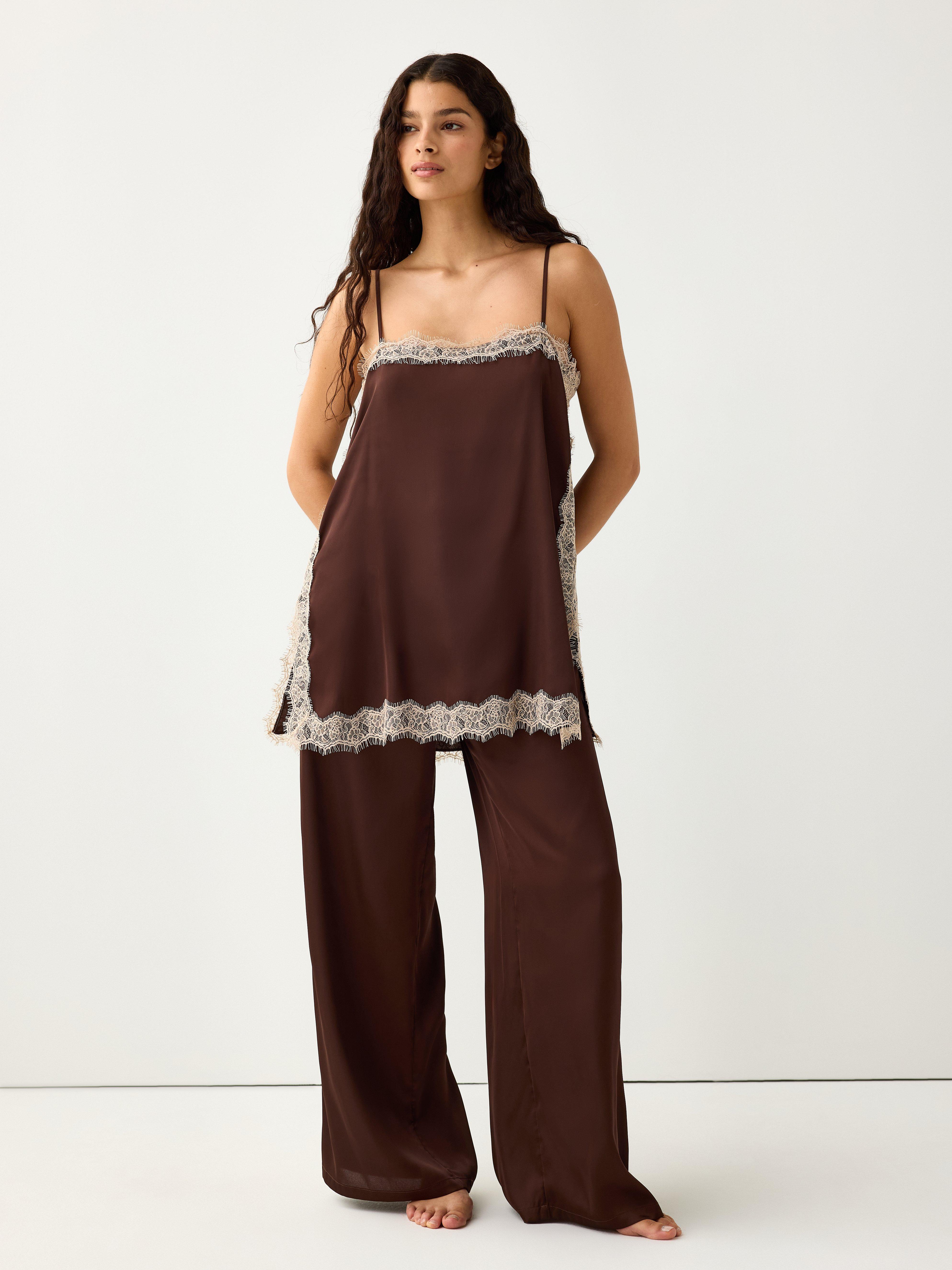 Pyjama Set - Lingerie - Brown