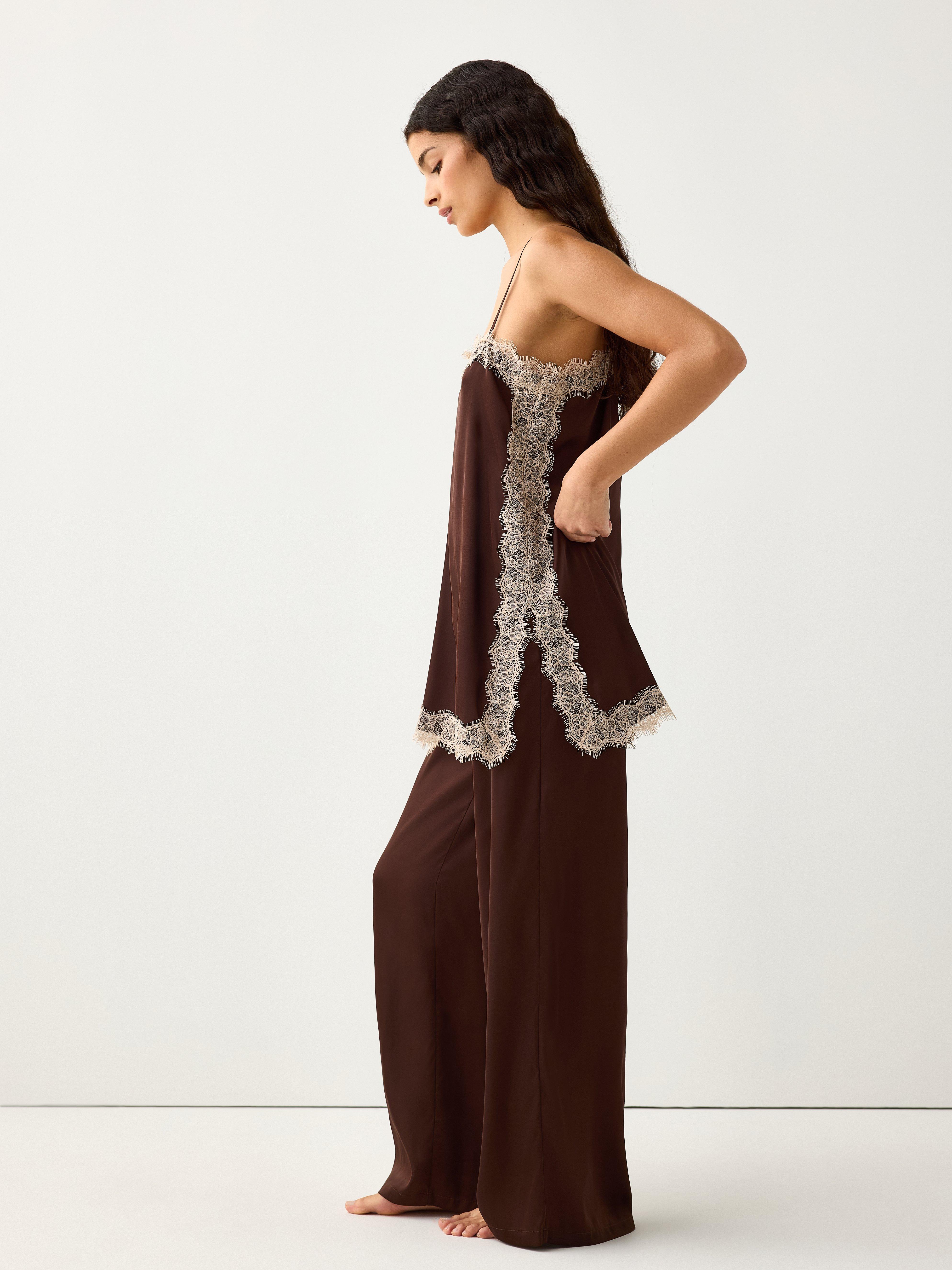 Pyjama Set - Lingerie - Brown