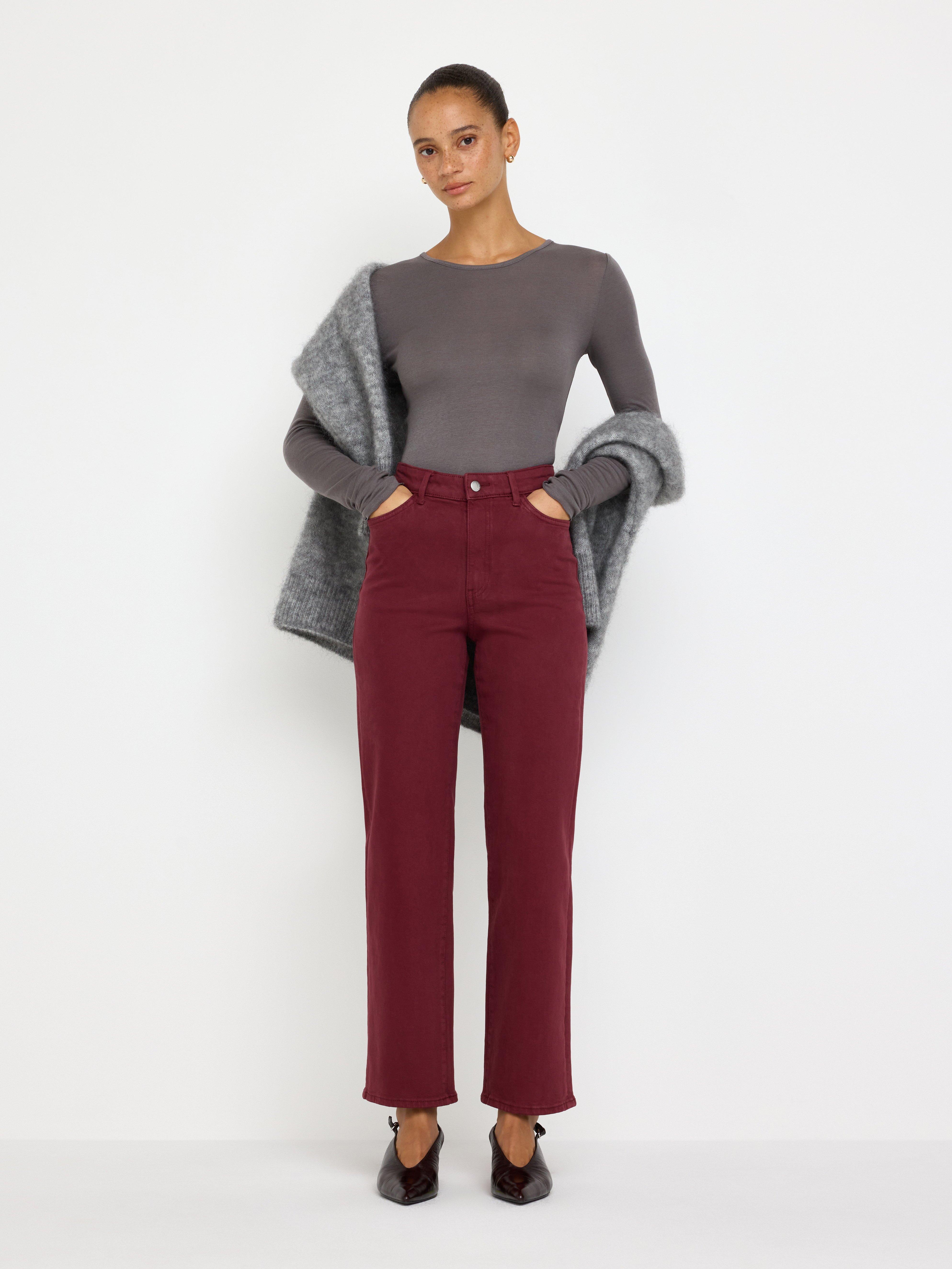 Jeans - Dame - Rød
