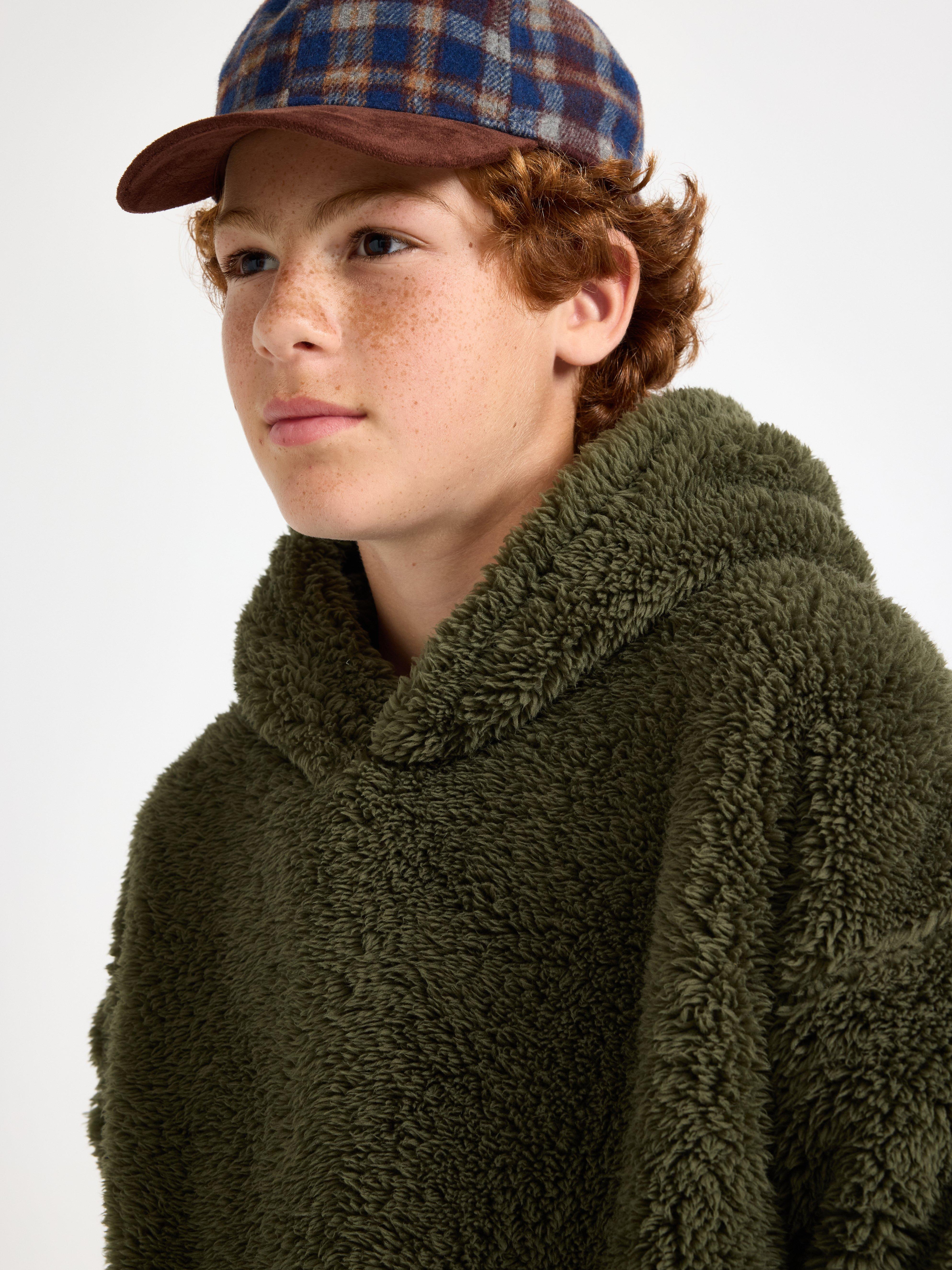 Hooded Sweatshirt - Kids Wear - Khaki