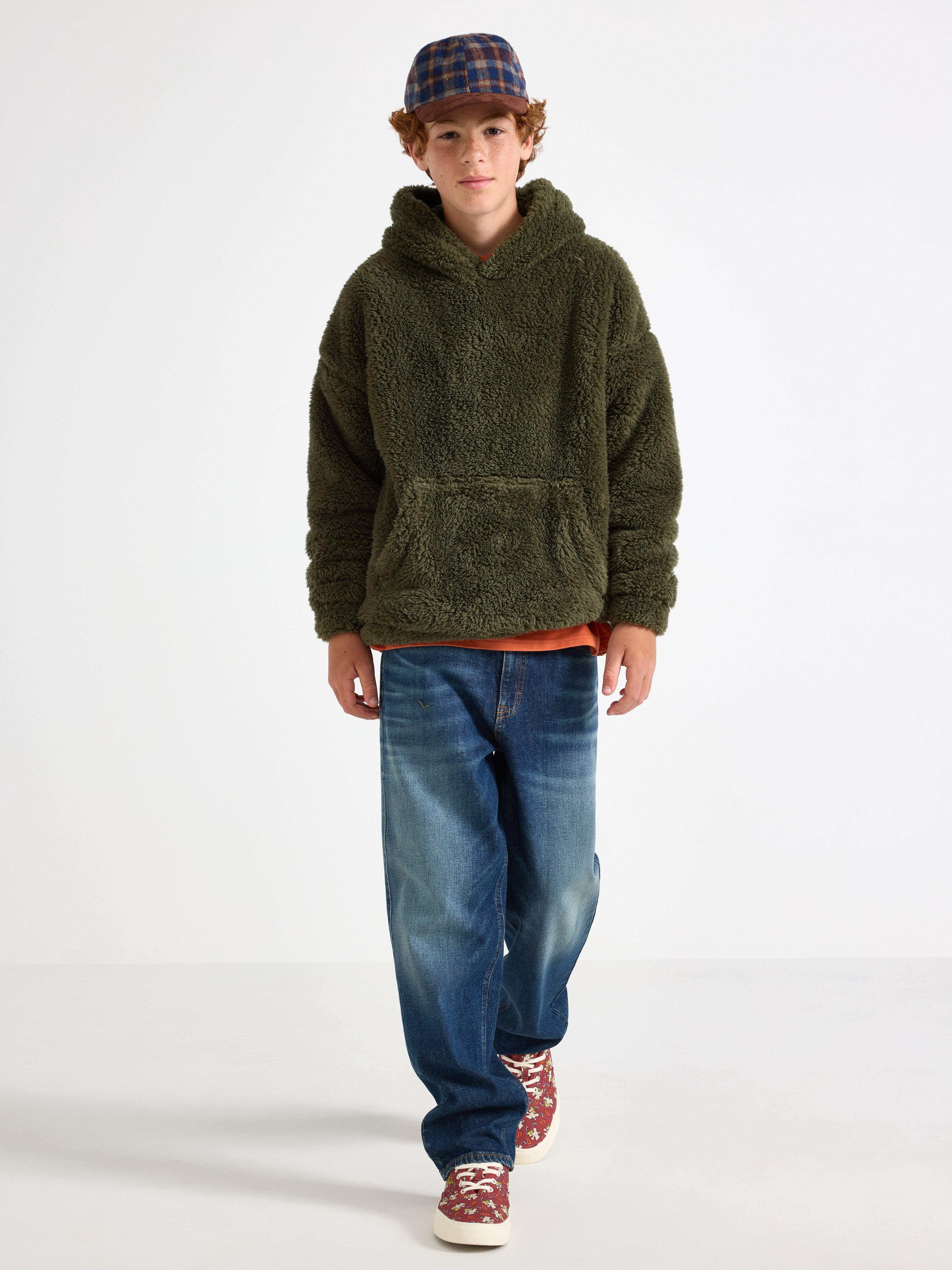 Hooded Sweatshirt - Kids Wear - Khaki