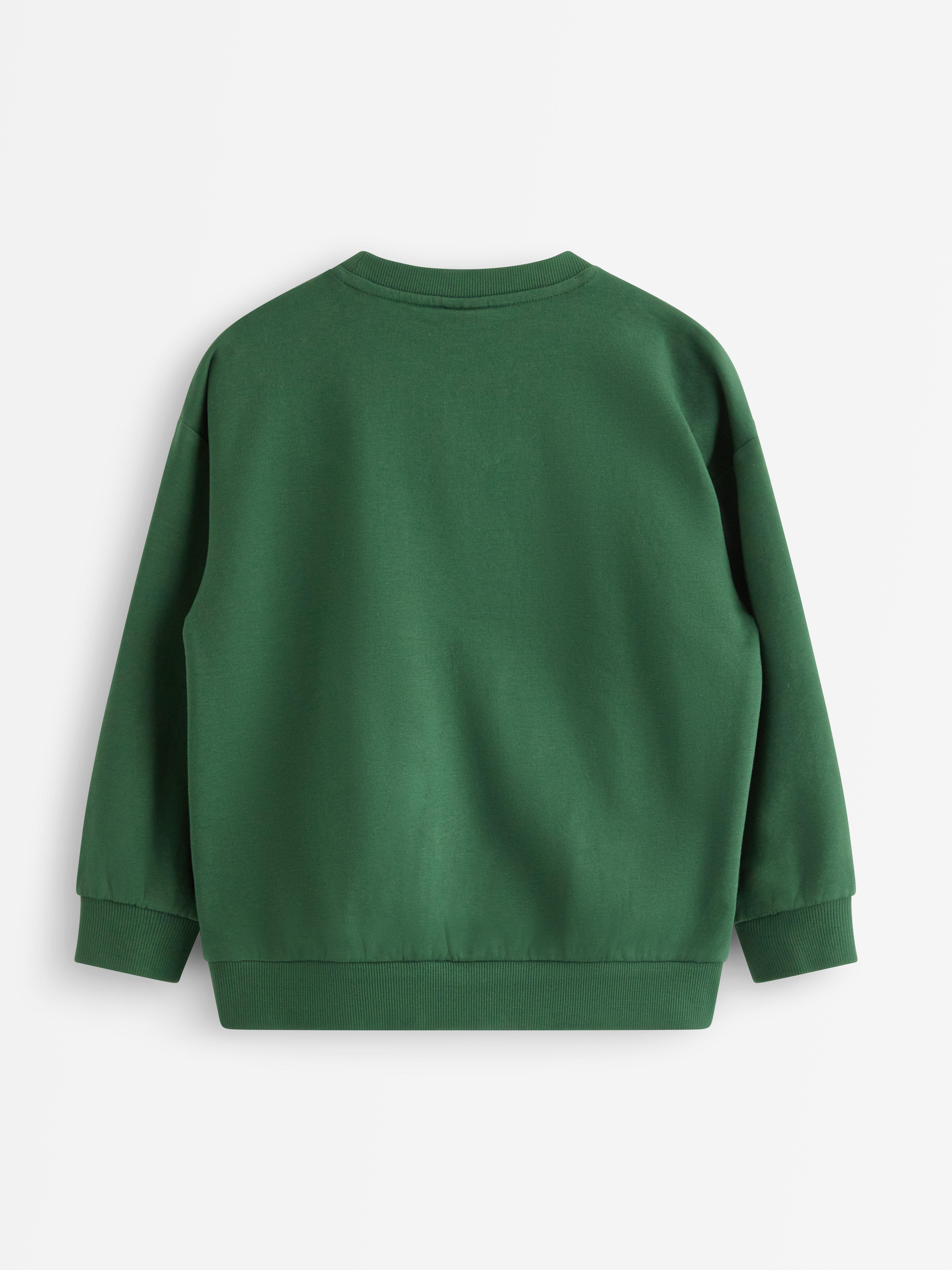 Sweatshirt - Barn - Grön