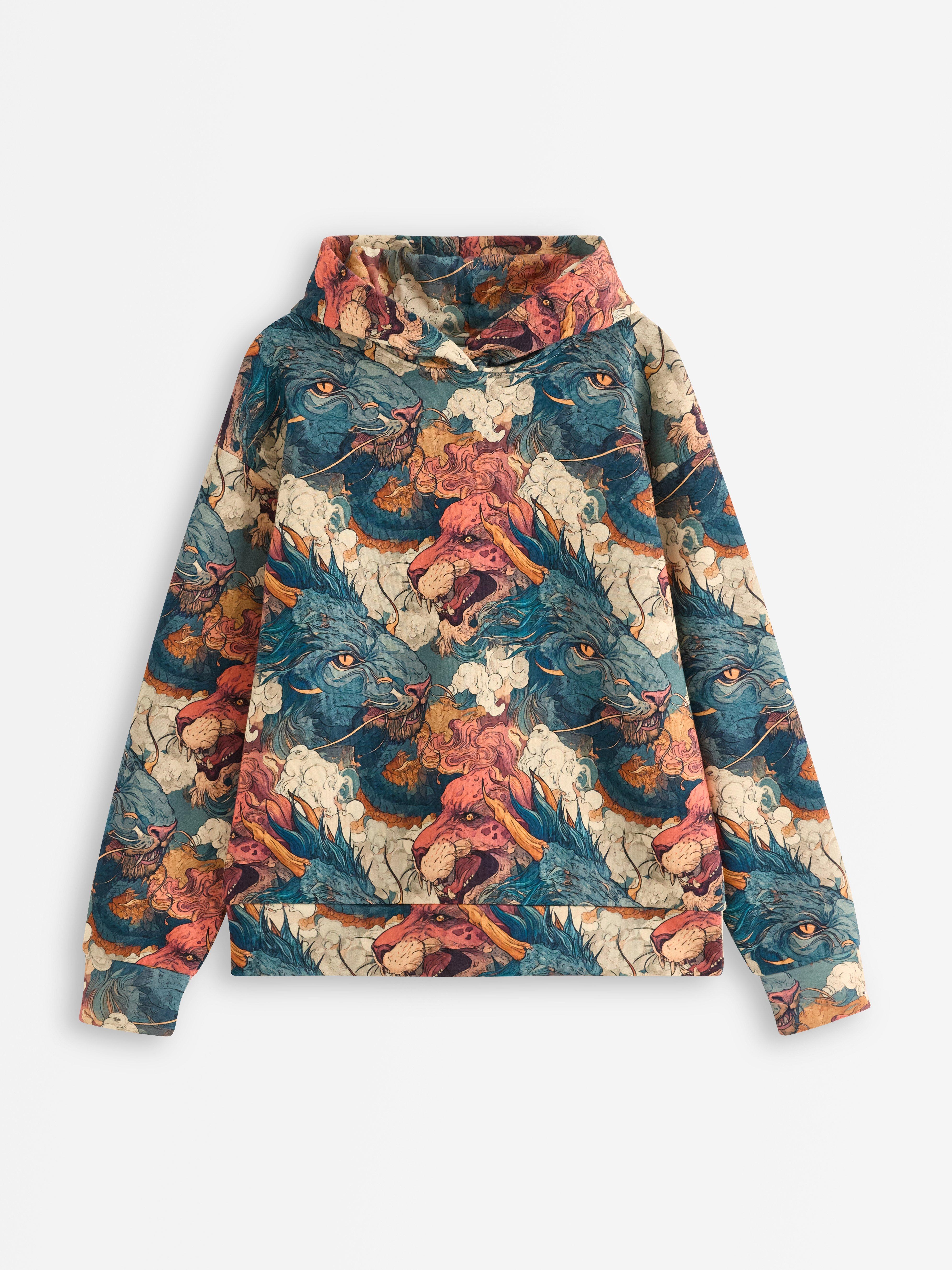 Hooded Sweatshirt -  - Turquoise