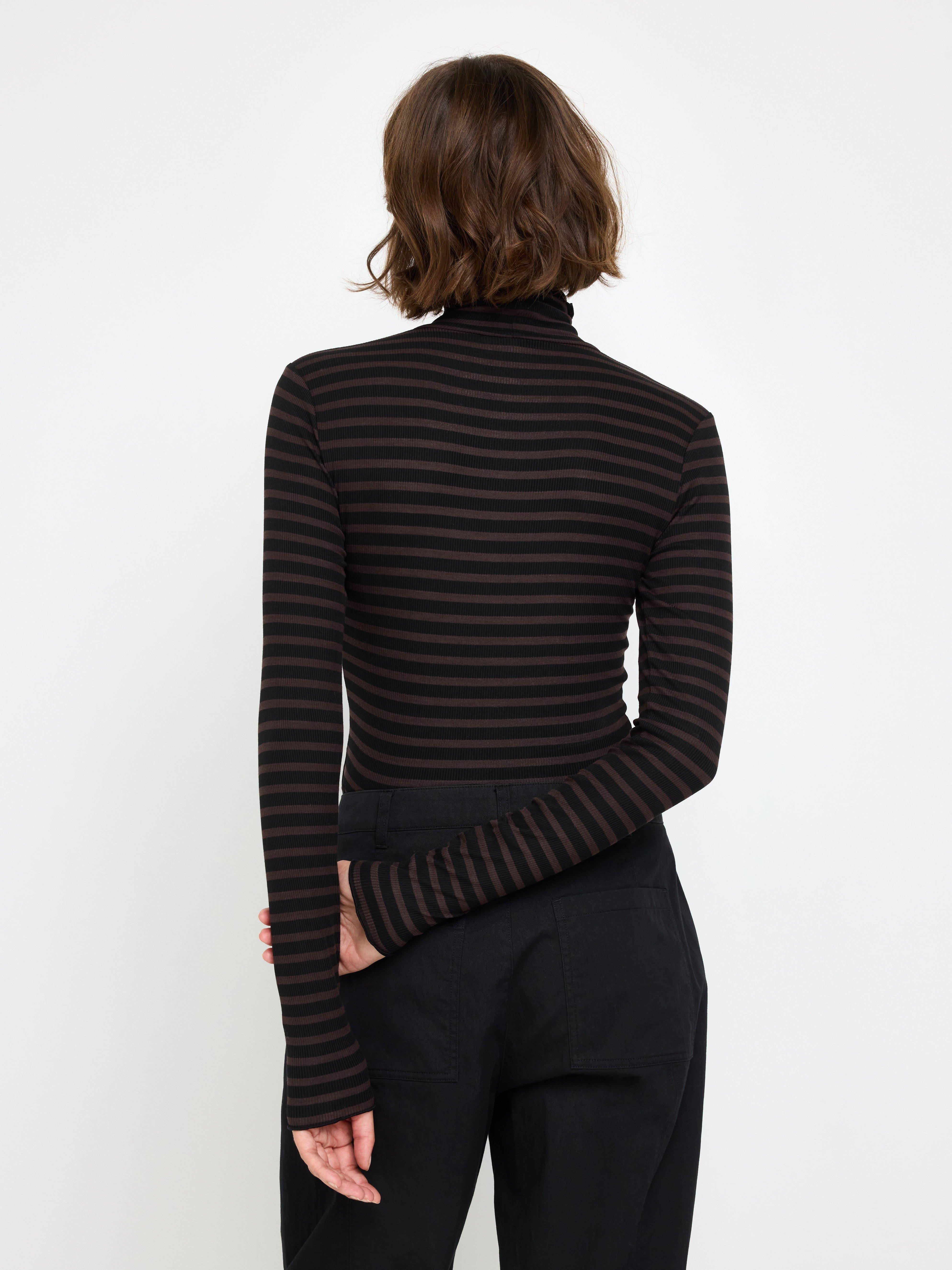 Roller Neck Top - Womens Wear - Brown