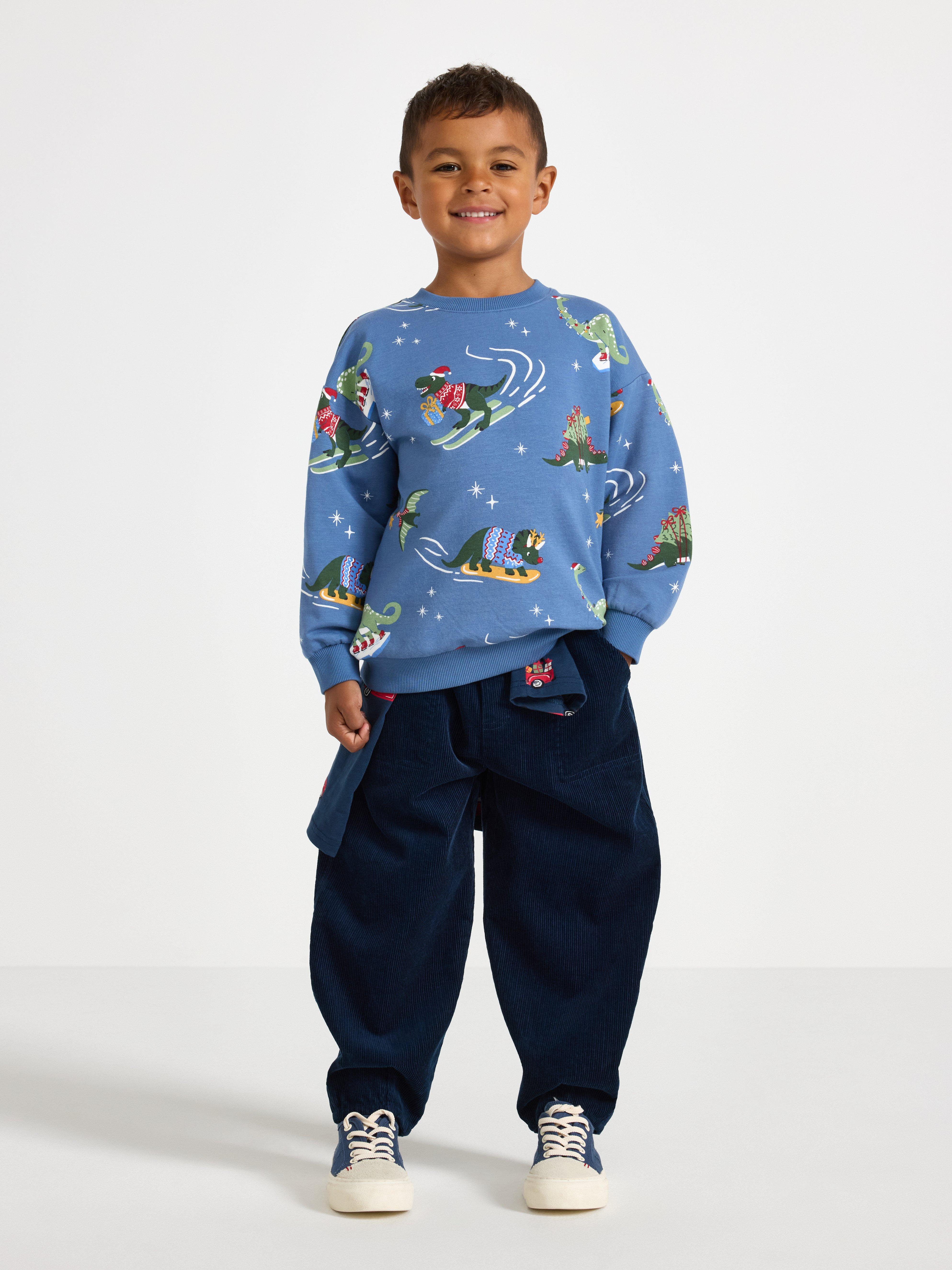 Sweatshirt - Barn - Blå