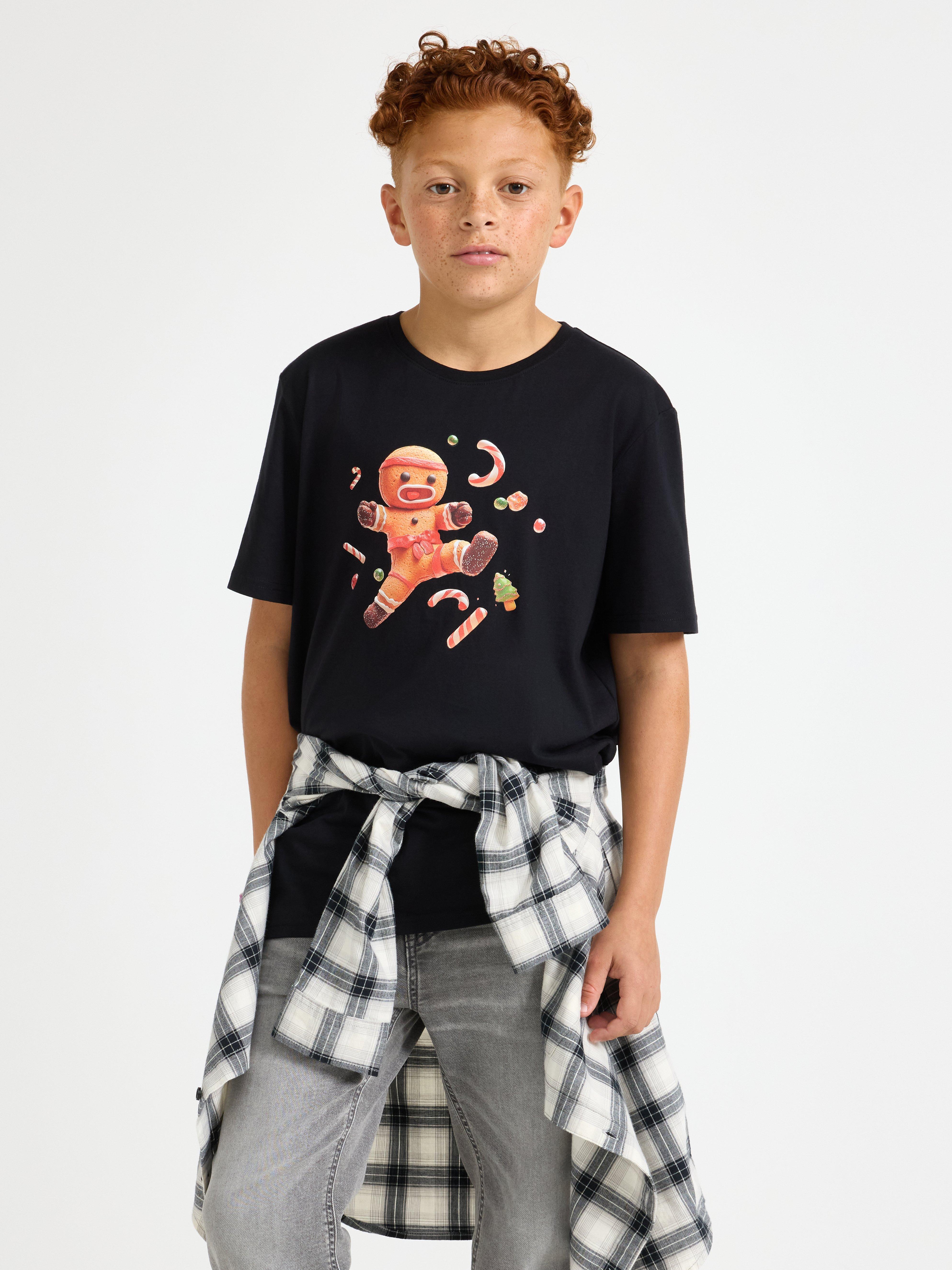T-shirt - Børn - Sort