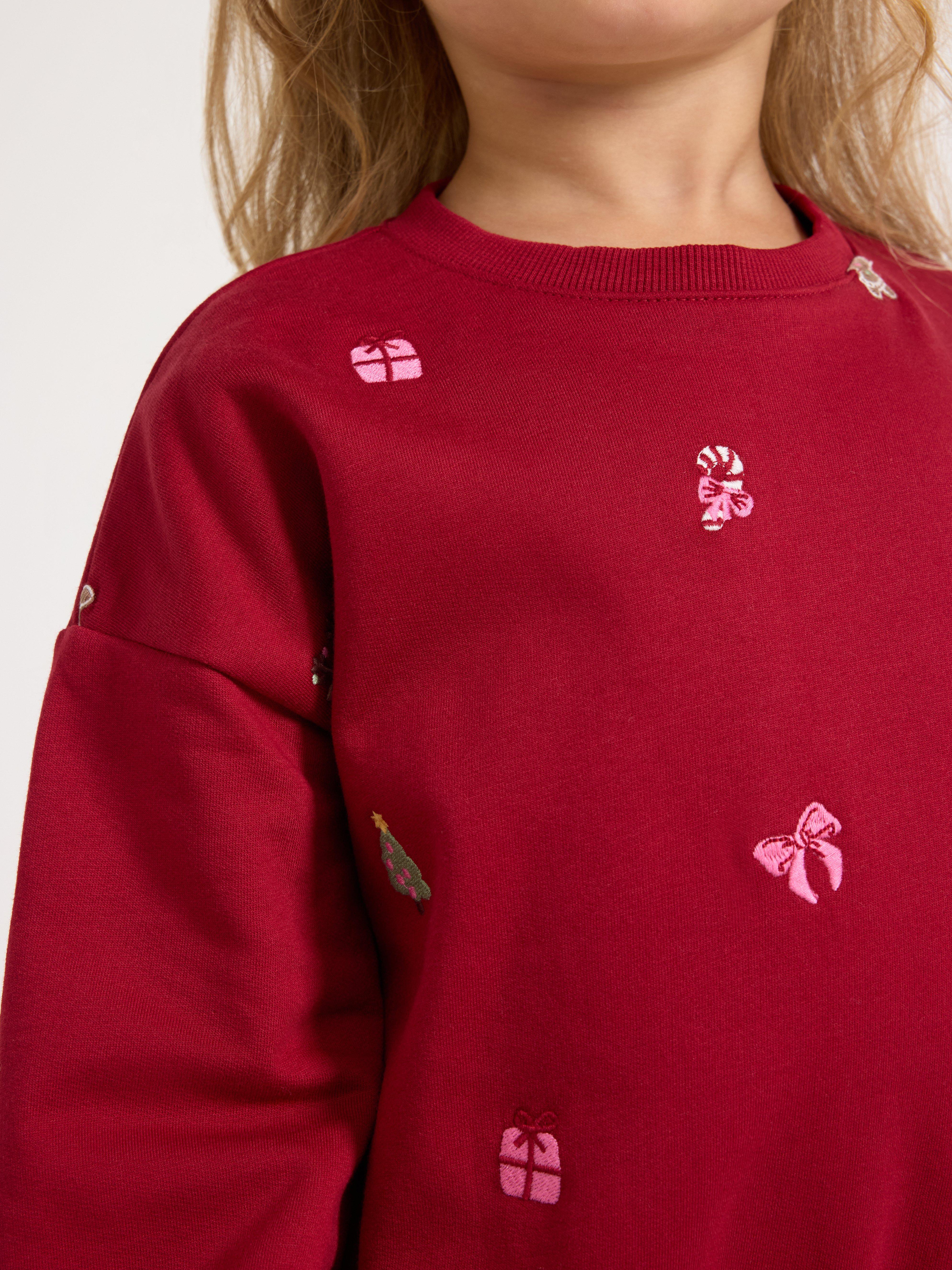 Sweatshirt -  - Röd