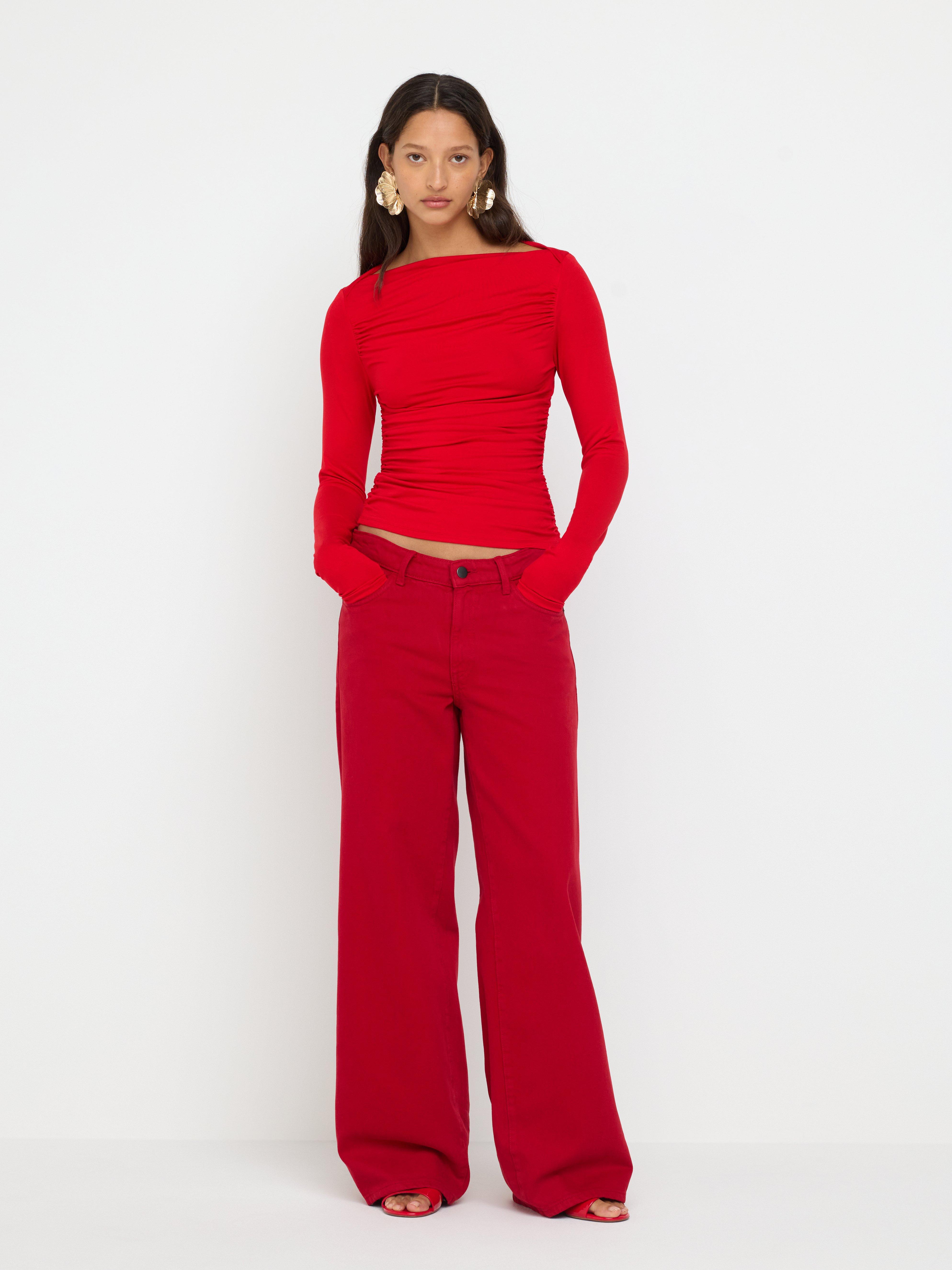 Top - Womens Wear - Red